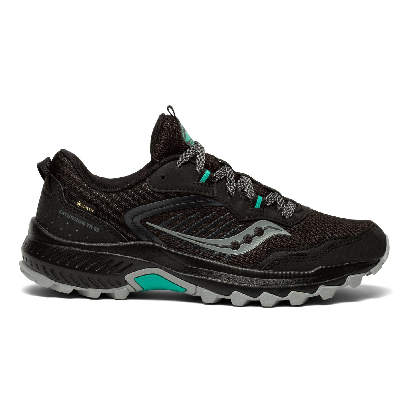 Saucony Excursion TR15 GTX Zapatilla Trail Mujeres-Negro,Gris