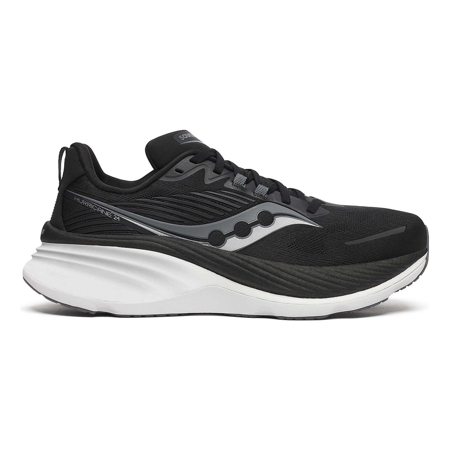 Saucony Hurricane 24 Zapatilla De Estabilidad Hombres-Negro,Gris