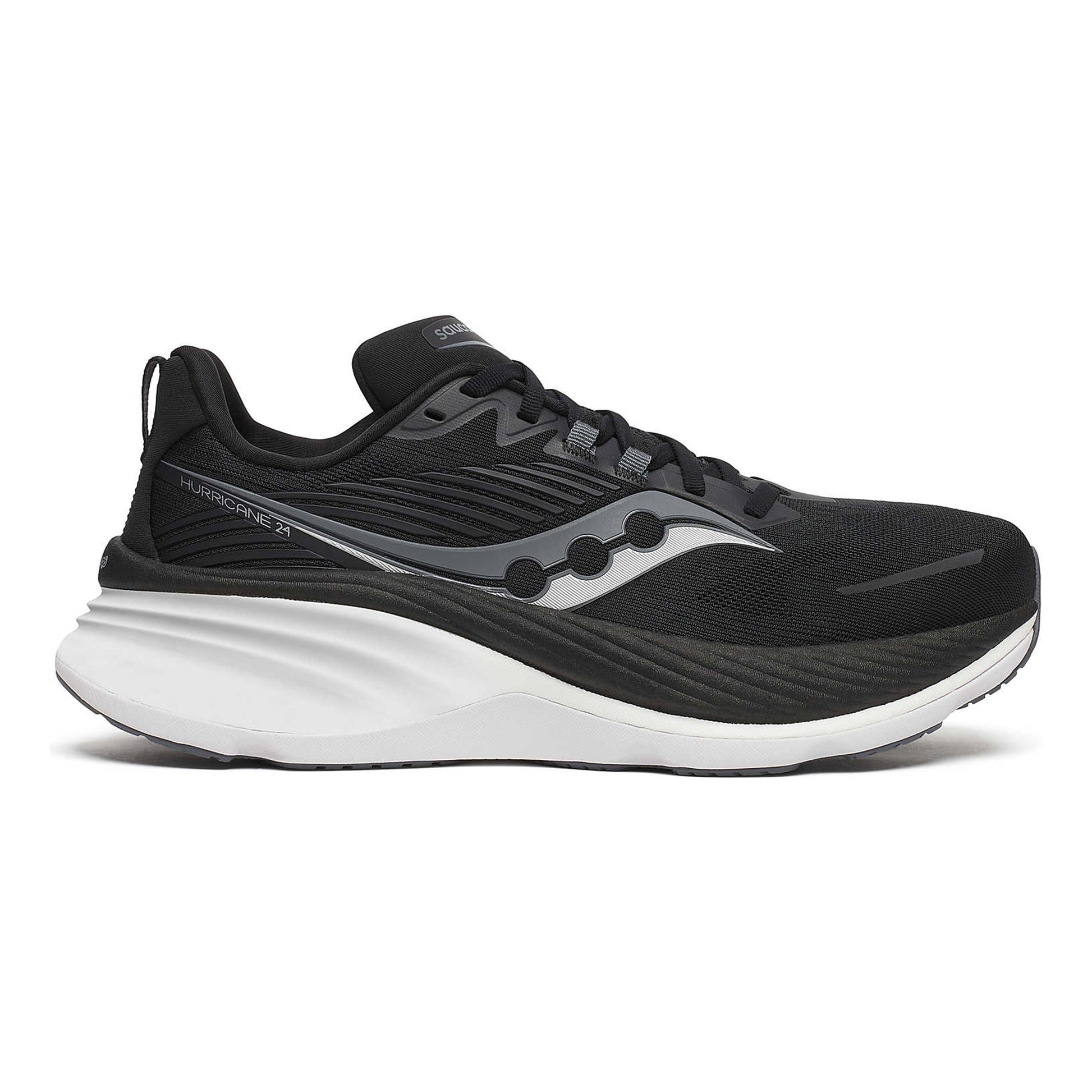 Saucony Hurricane 24 Zapatilla De Estabilidad Hombres-Negro,Gris