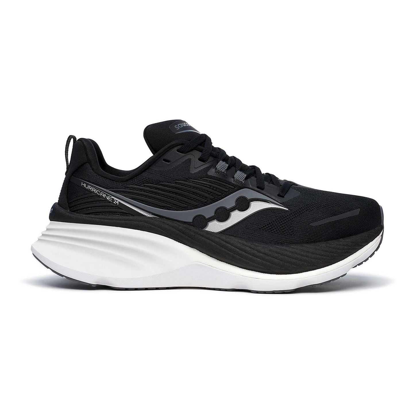 Saucony Hurricane 24 Wide Zapatilla De Estabilidad Hombres-Negro,Antracita