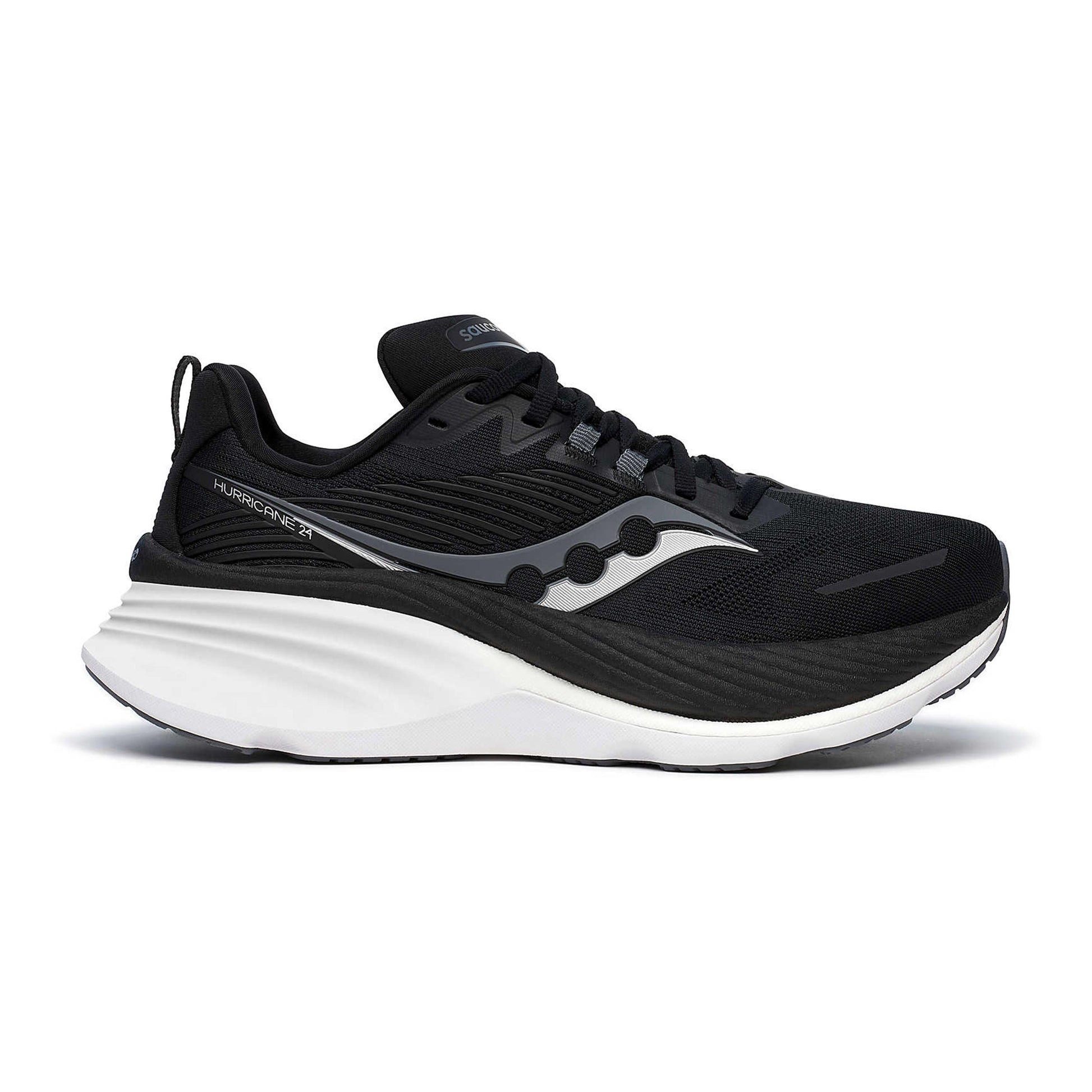 Saucony Hurricane 24 Wide Zapatilla De Estabilidad Hombres-Negro,Antracita