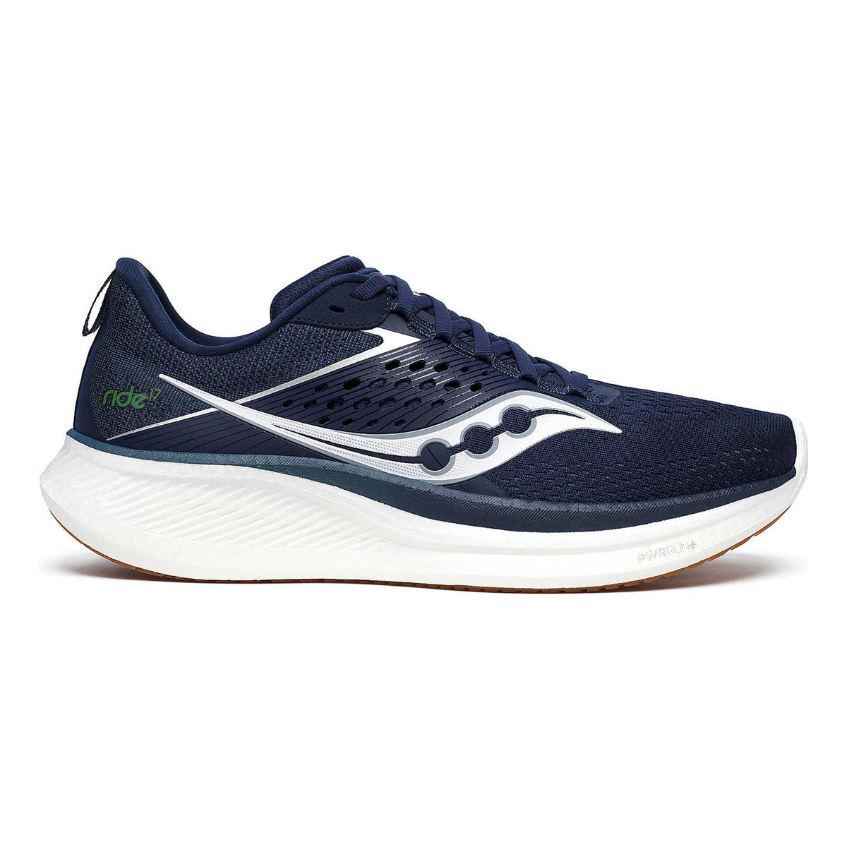 Saucony Ride 17 Zapatilla neutral Hombres - azul, blanco