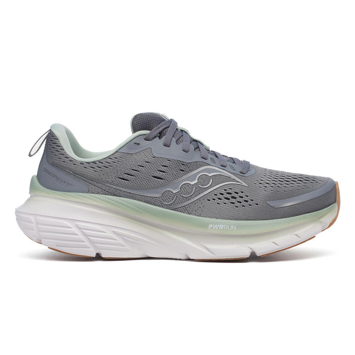 Saucony Guide 18 Zapatilla de estabilidad Hombres - gris, verde claro