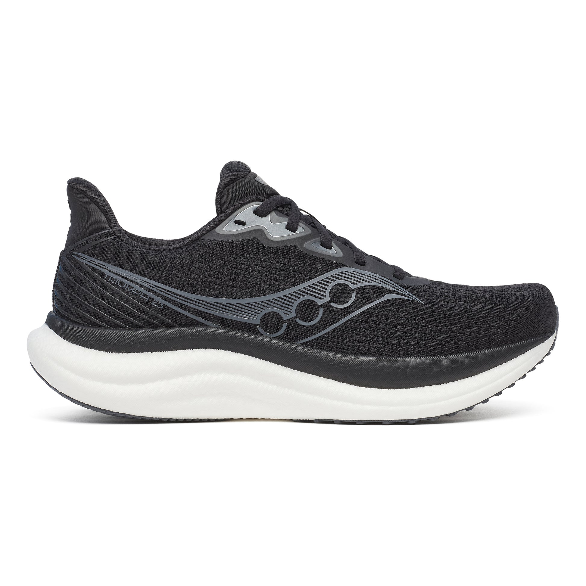 Saucony Triumph 23 Wide Zapatilla Neutral Hombres-Negro,Blanco