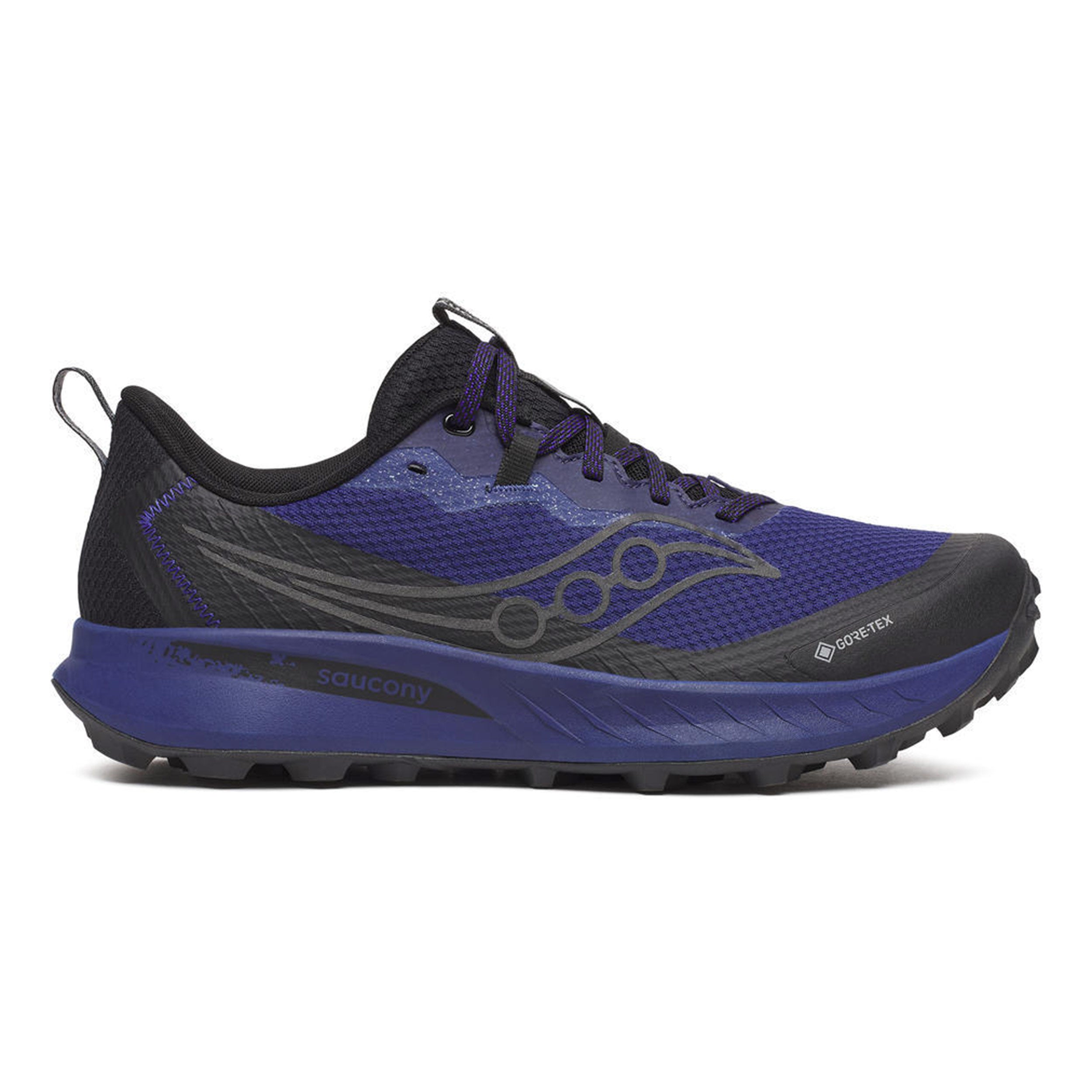 Saucony Peregrine 15 GTX Zapatilla Trail Hombres-Lila,Negro