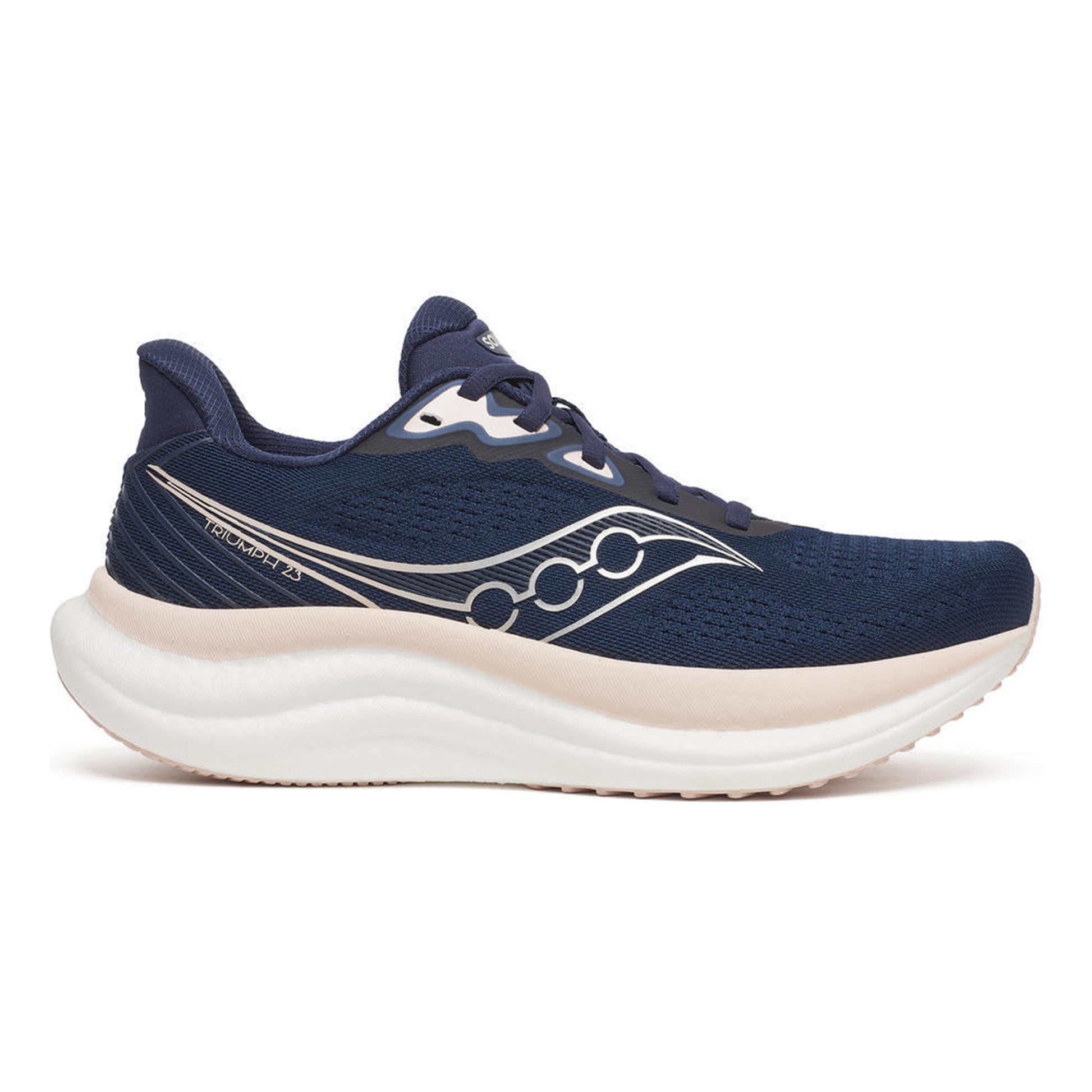 Saucony Triumph 23 Zapatilla neutral Mujeres - azul oscuro, rosa