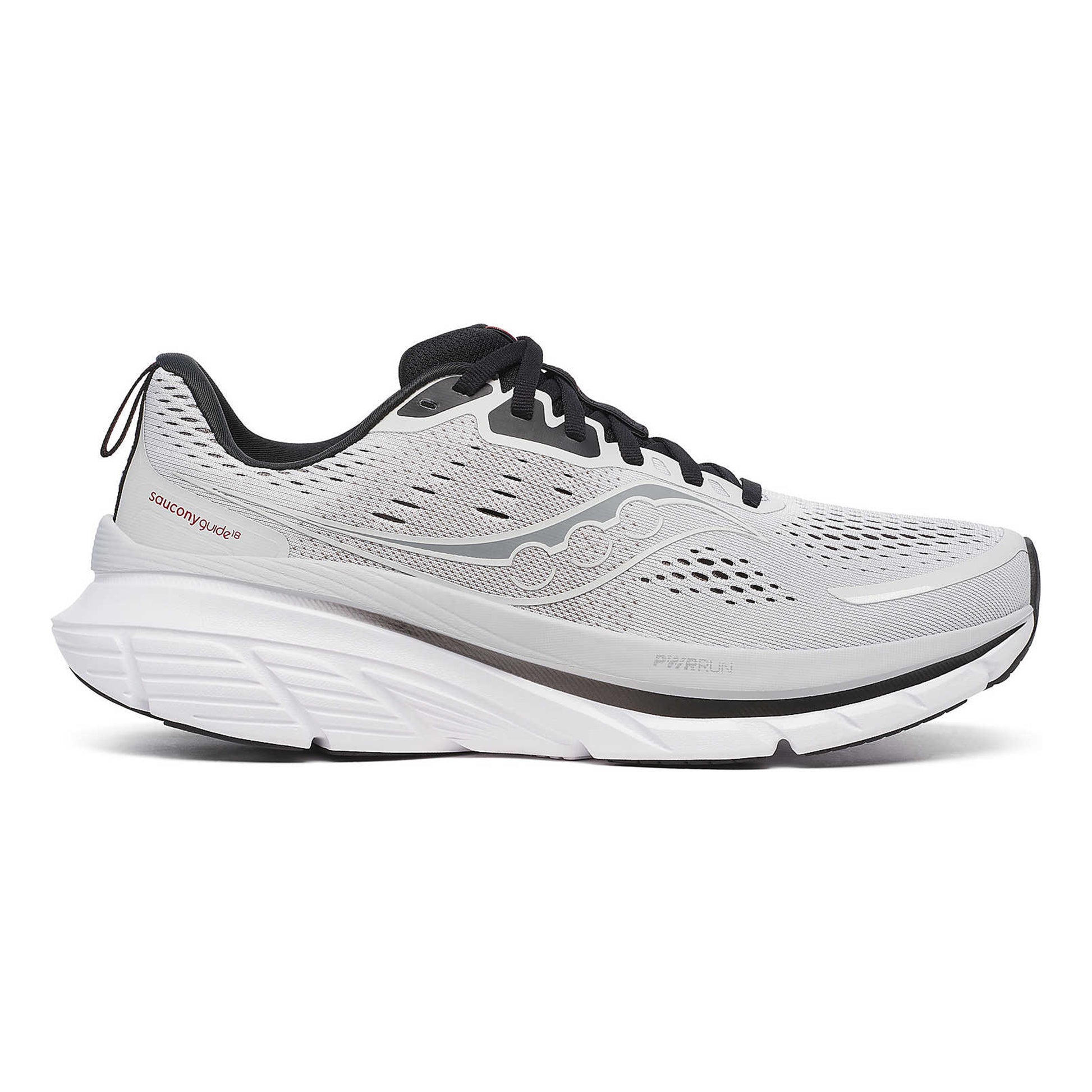 Saucony Guide 18 Zapatilla De Estabilidad Hombres-Blanco,Negro