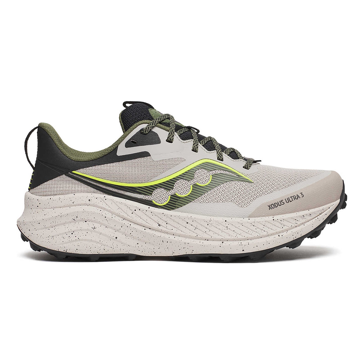 Saucony Xodus Ultra 3 Zapatilla Trail Hombres-Crema,Oliva