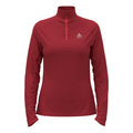Essential 1/2 Zip Camiseta de running Mujeres-rojo