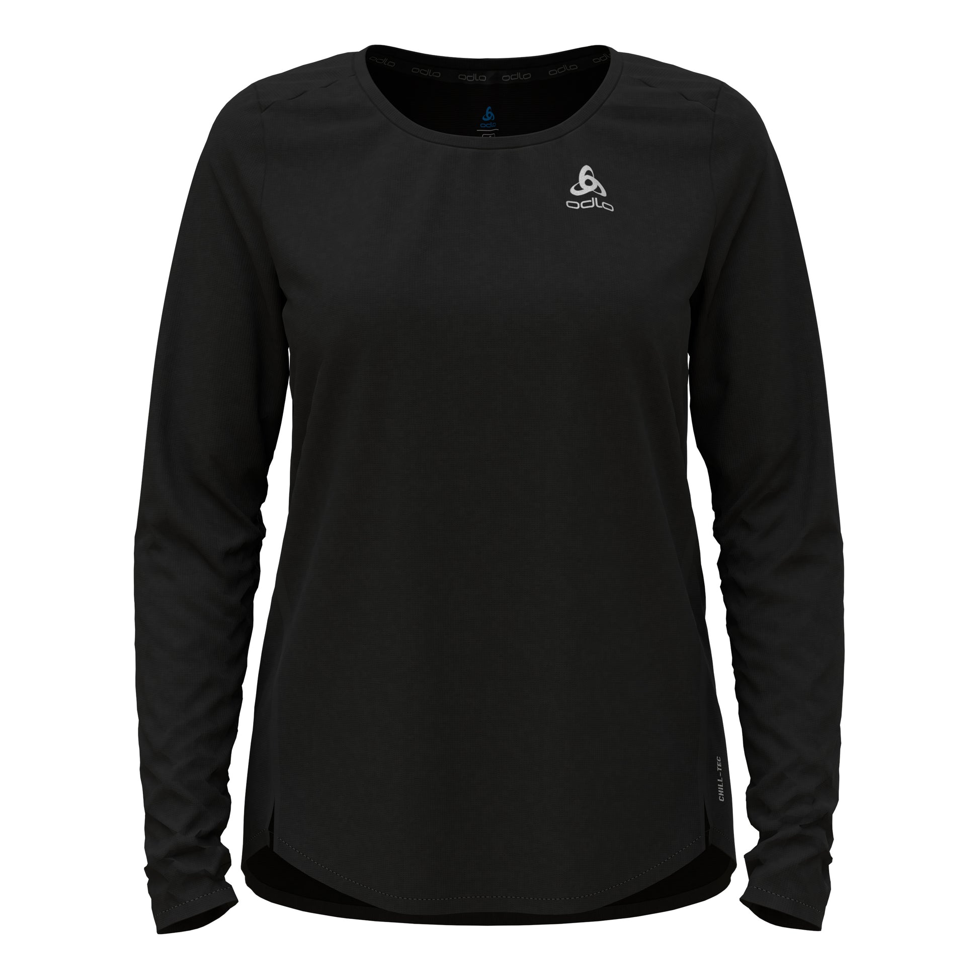 Odlo Crew Neck Chill-Tech Camiseta de manga larga Mujeres - negro,