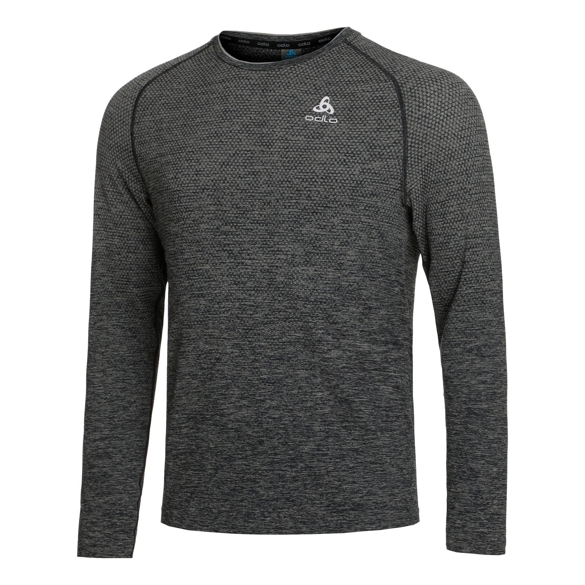 Odlo Crew Neck Essential Seamless Camiseta De Manga Larga Hombres-Gris