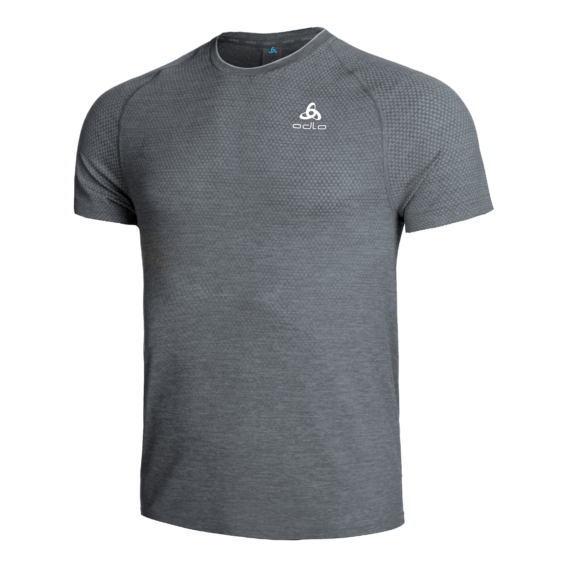 Odlo Crew Neck Essential Seamless Camiseta De Running Hombres-Gris