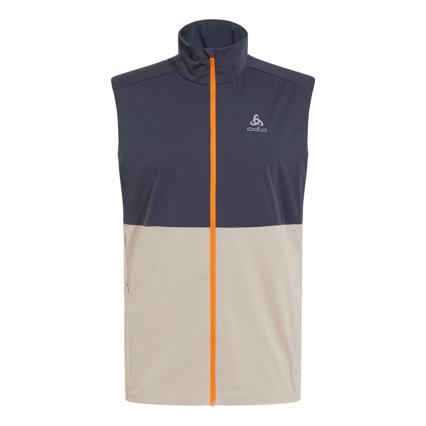 Odlo Warm Chalecos para correr Hombres - gris claro, gris oscuro