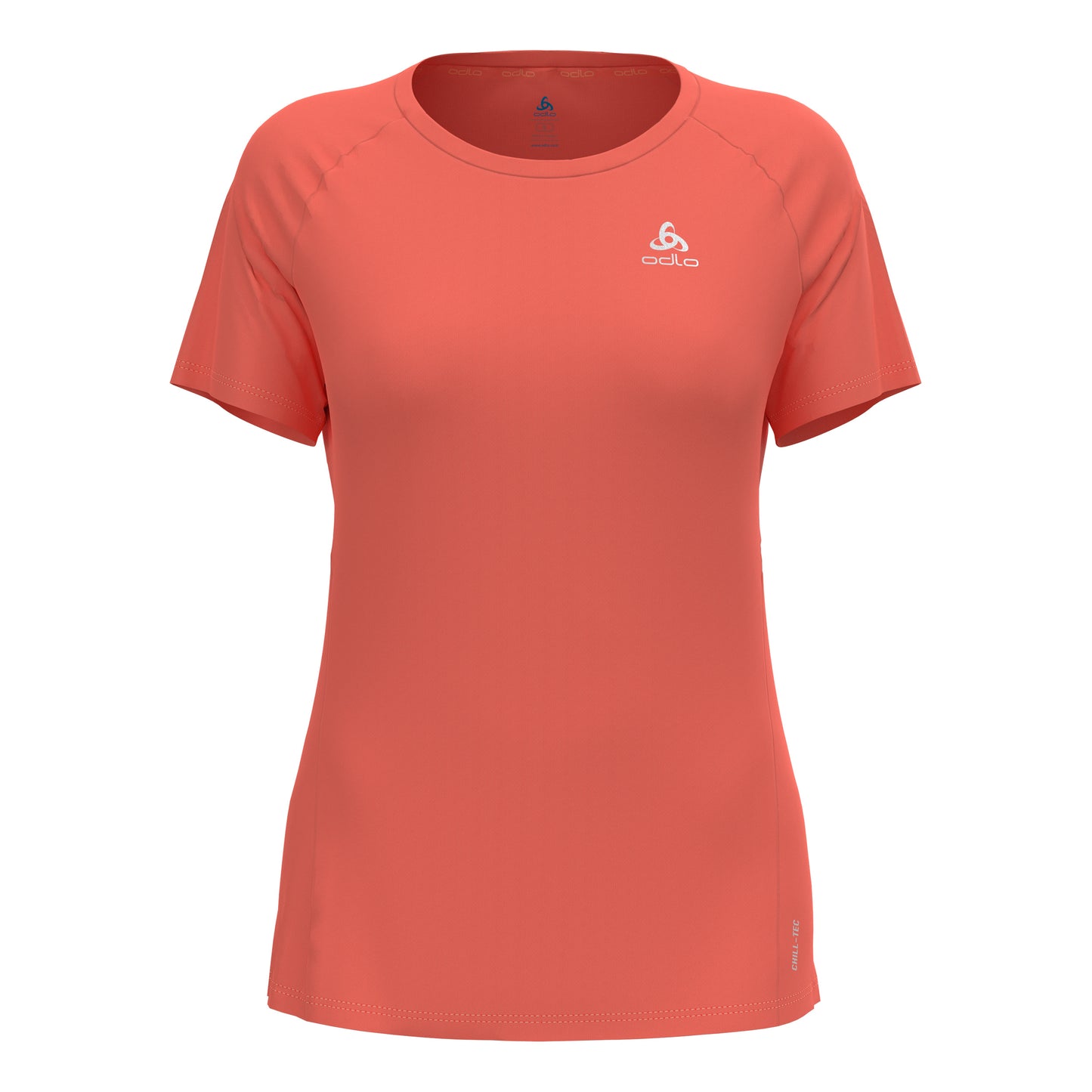 Odlo Essential Chill-Tec Crew Neck Camiseta de running Mujeres - naranja,