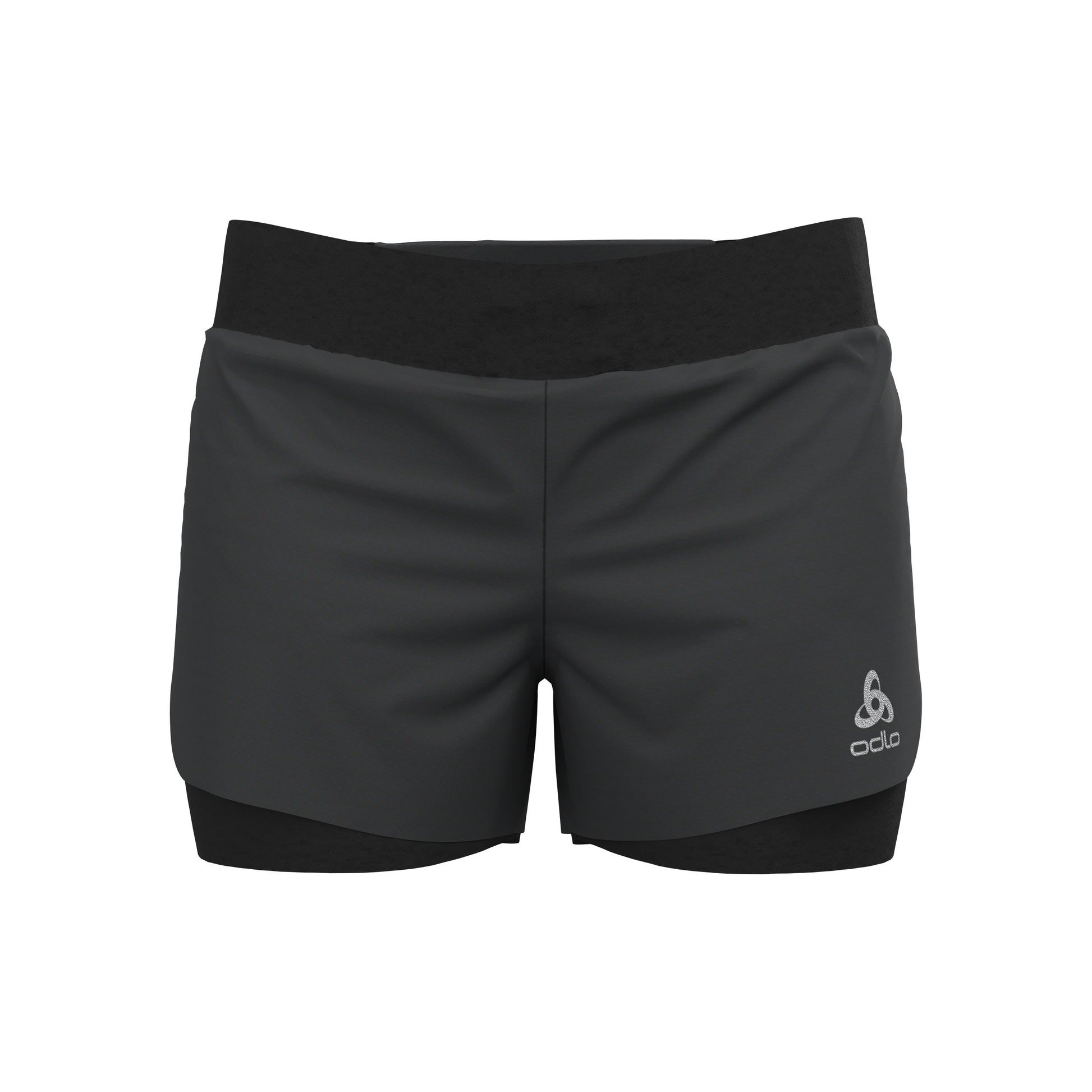 Odlo Zeroweight 3inch 2in1 Pantalones Cortos Mujeres-Negro