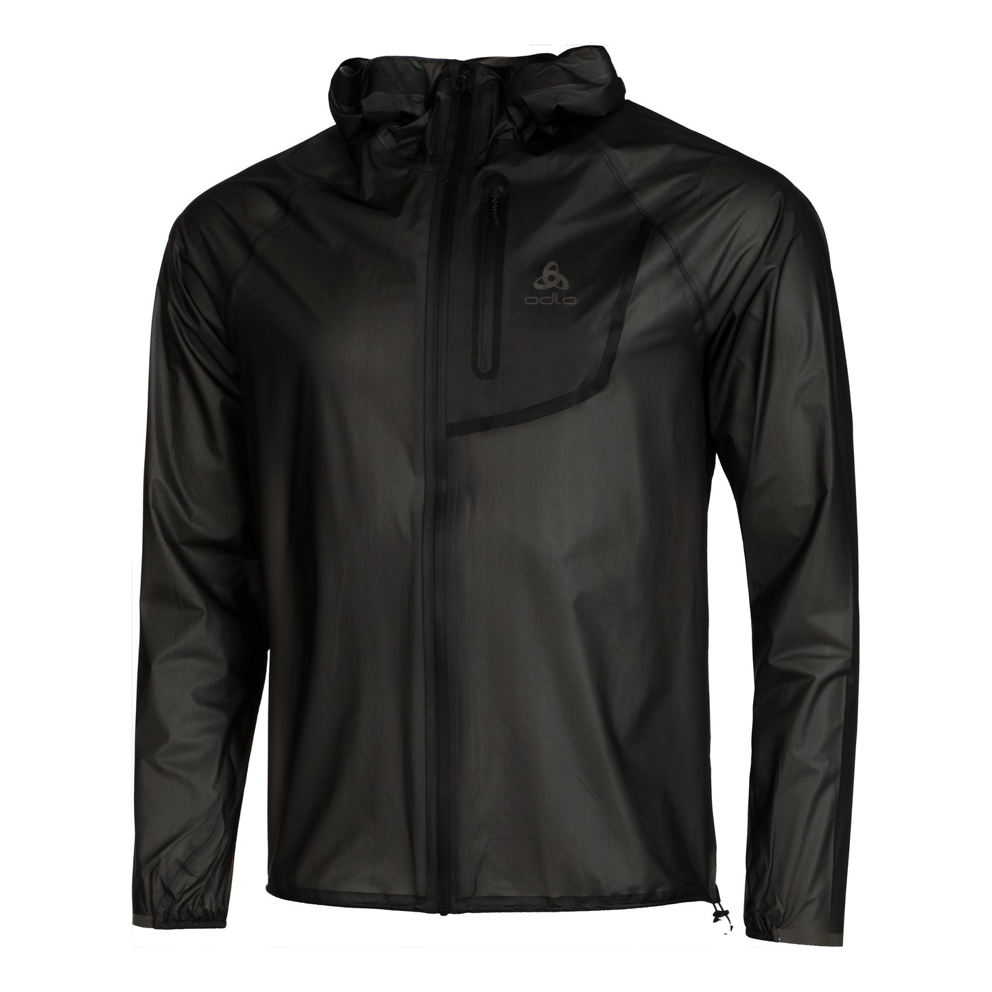 Odlo Zeroweight Dual Dry PK Waterproof Chaqueta para correr Hombres-negro