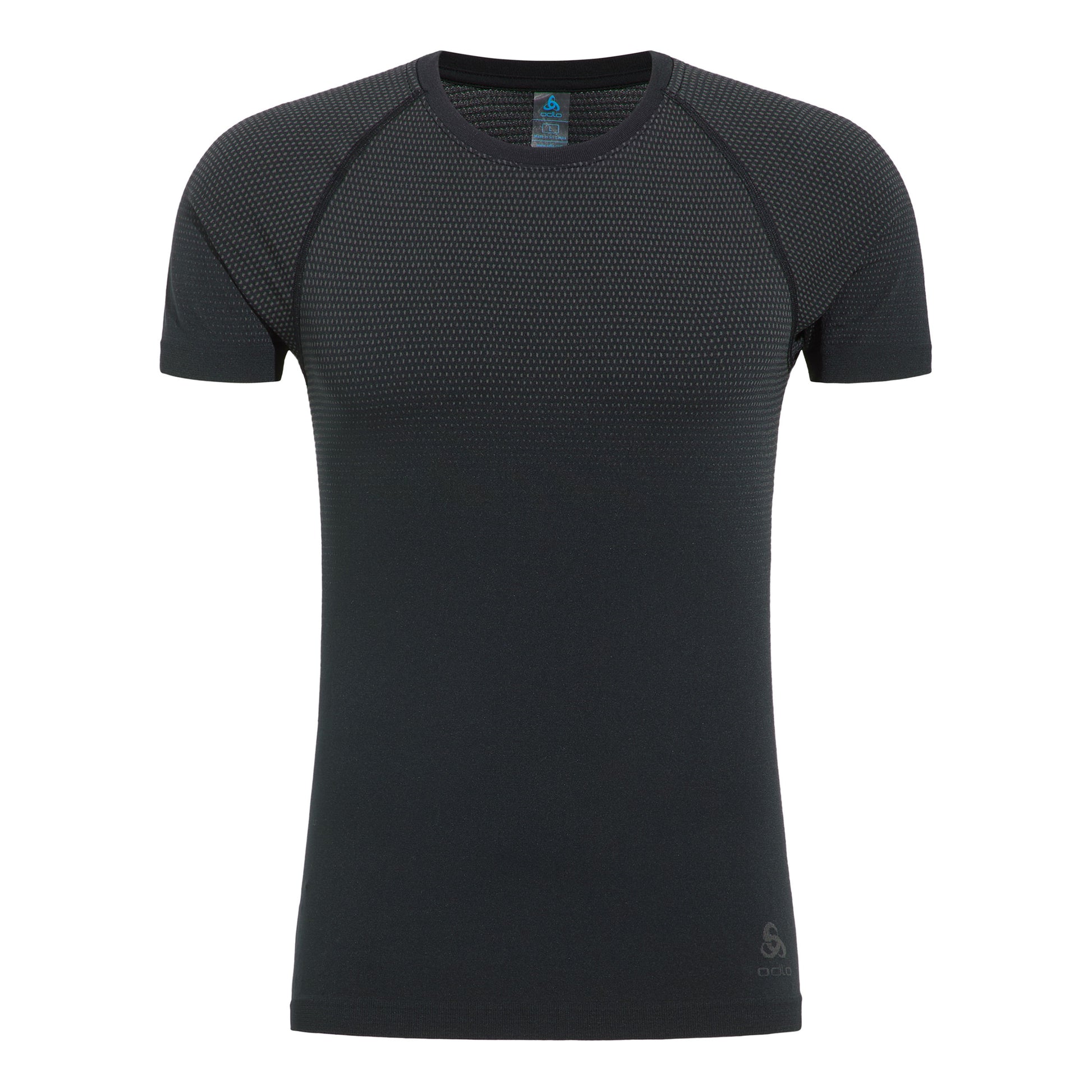 Odlo Performance Light Crew Neck Camiseta De Running Hombres-Negro