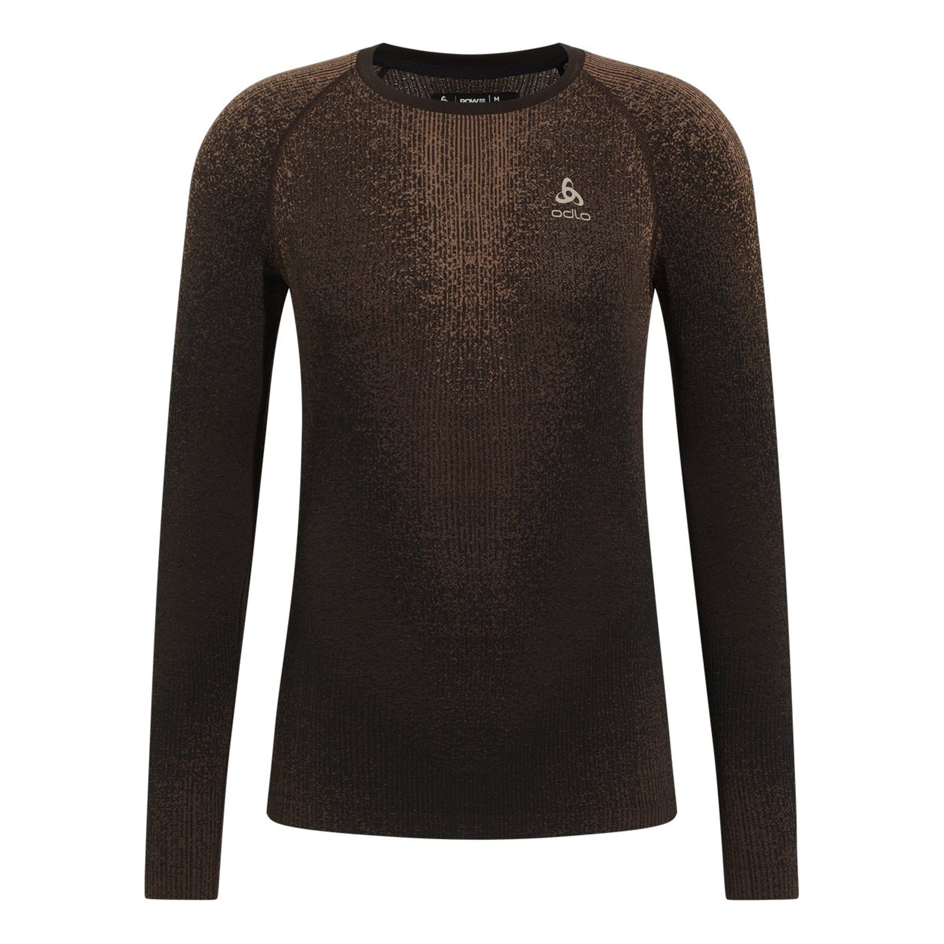 Odlo Performance Warm Blackcomb Crew Neck Chaleco Hombres-Marrón