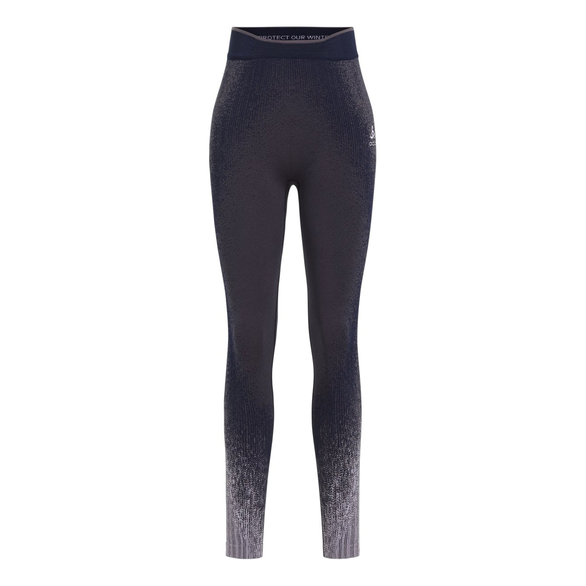 Odlo Performance Warm Blackcomb Mallas para correr Mujeres - gris,