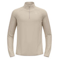 Zeroweight Warm Mid Layer 1/2 Zip Camiseta De Running Hombres-Plateado