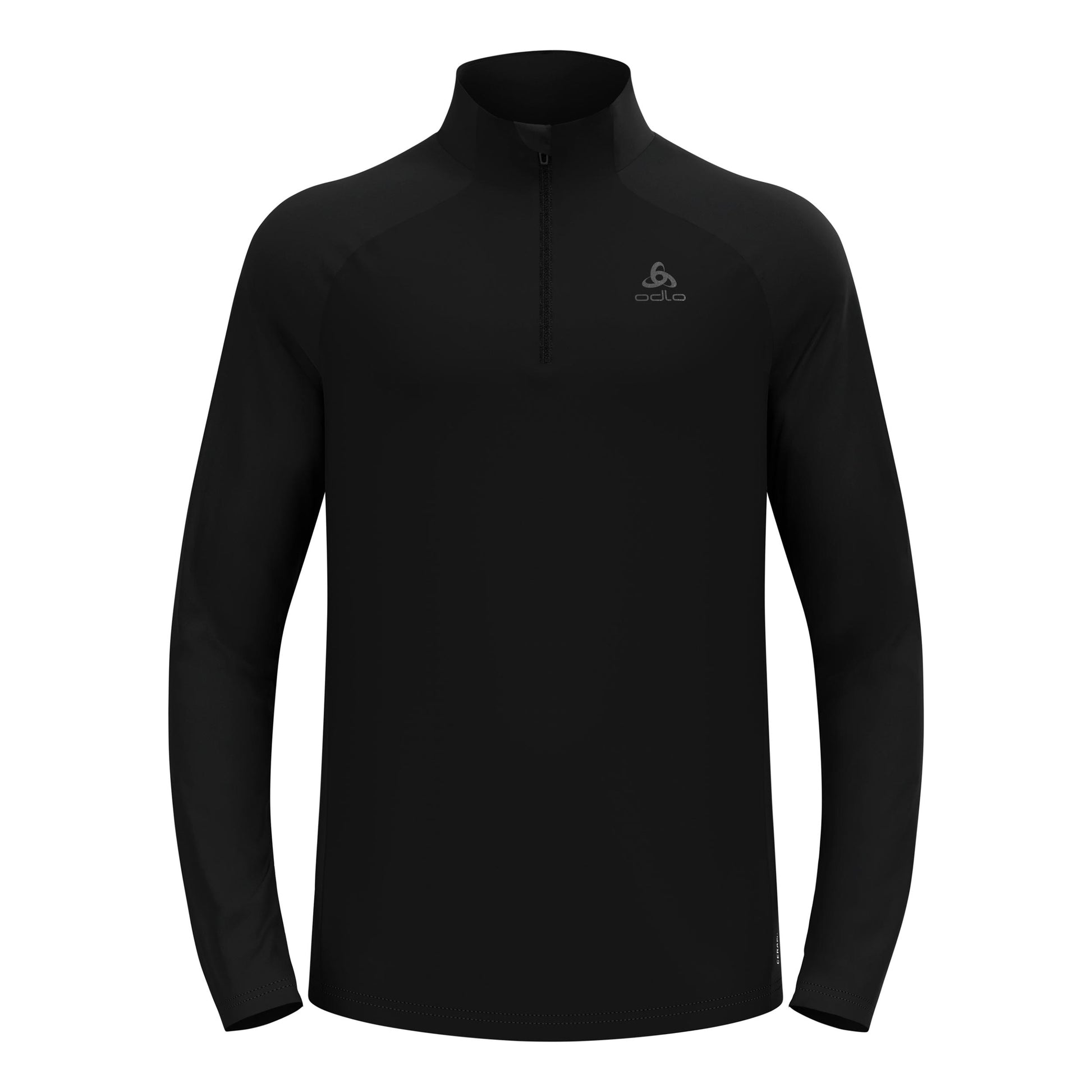 Odlo Essential Ceramiwarm Mid Layer 1/2 Zip Camiseta de running Hombres - negro