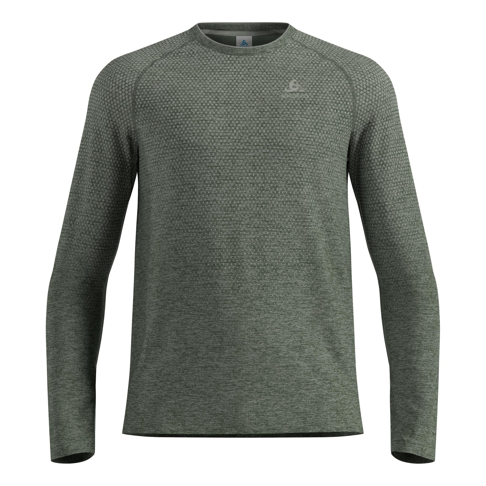 Odlo Essential Seamless Crew Neck Camiseta de manga larga Hombres-oliva