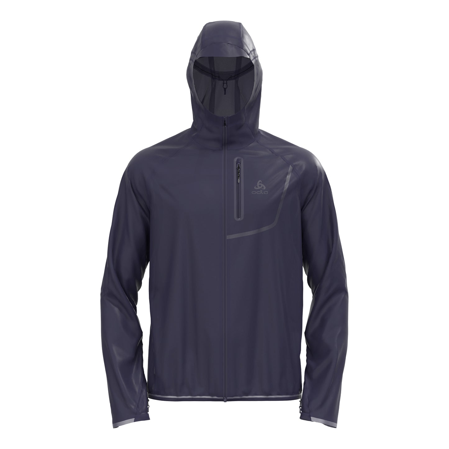 Odlo Zeroweight Dual Dry PK Waterproof Chaqueta para correr Hombres-azul oscuro