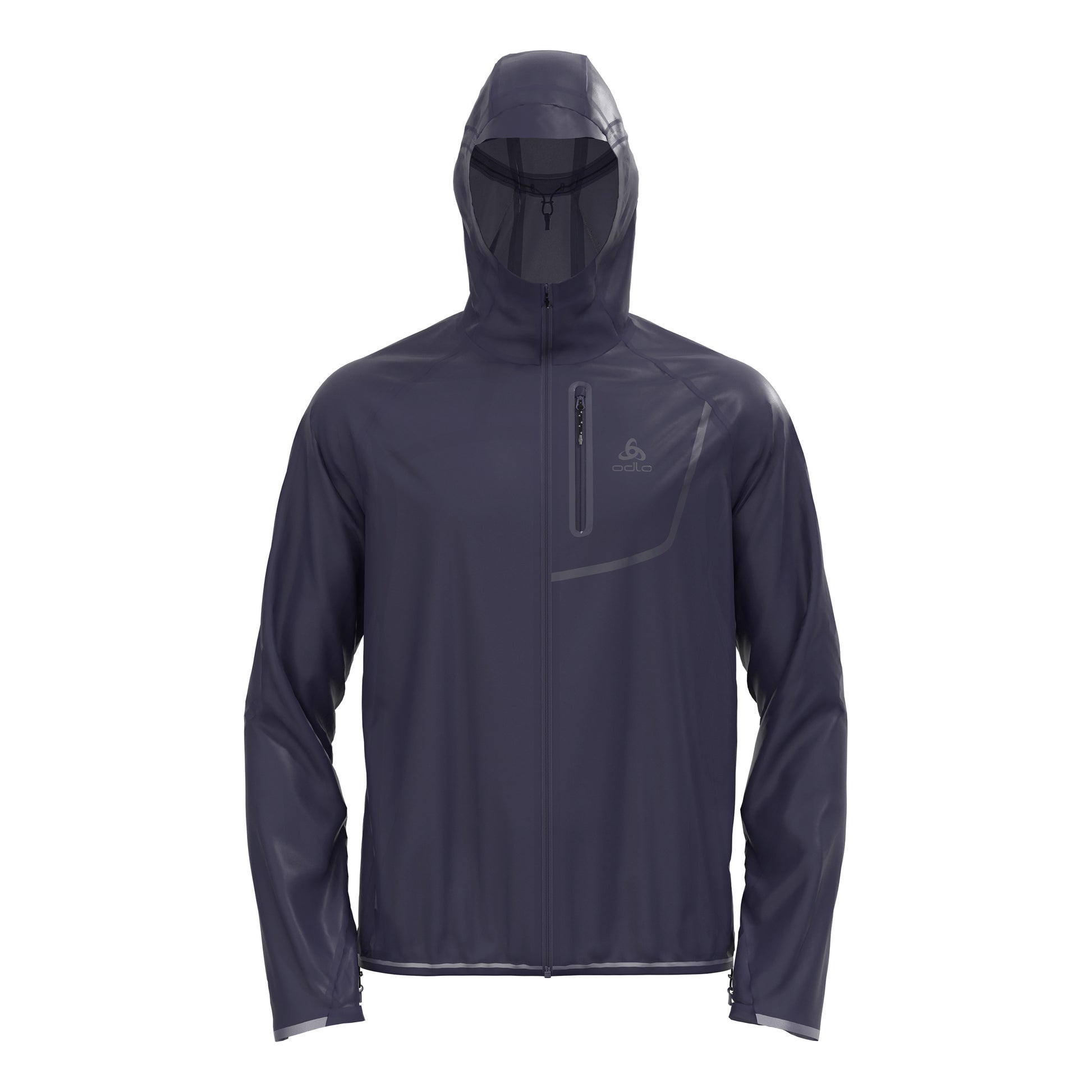 Odlo Zeroweight Dual Dry PK Waterproof Chaqueta para correr Hombres-azul oscuro