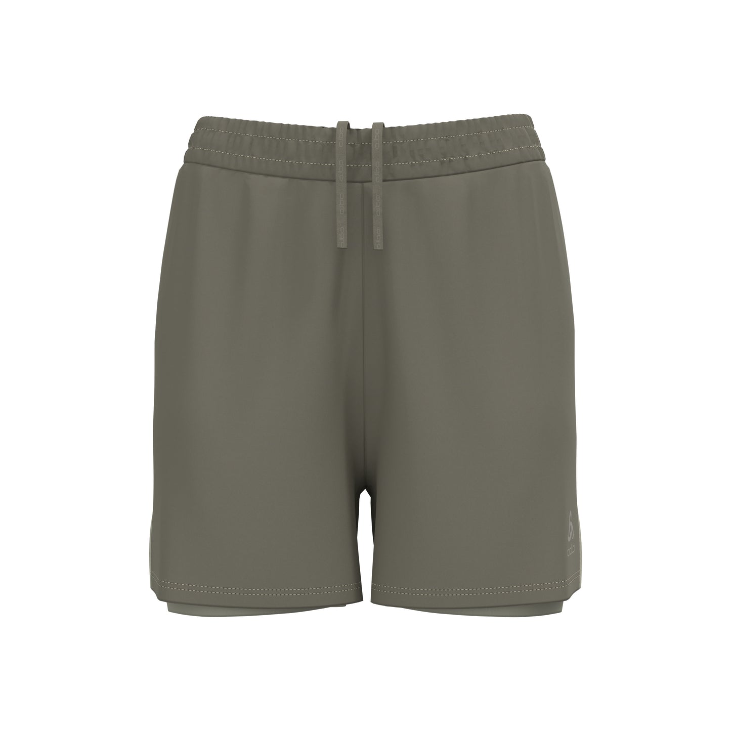 Odlo Essential 4in 2in1 Pantalones Cortos Mujeres-Caqui