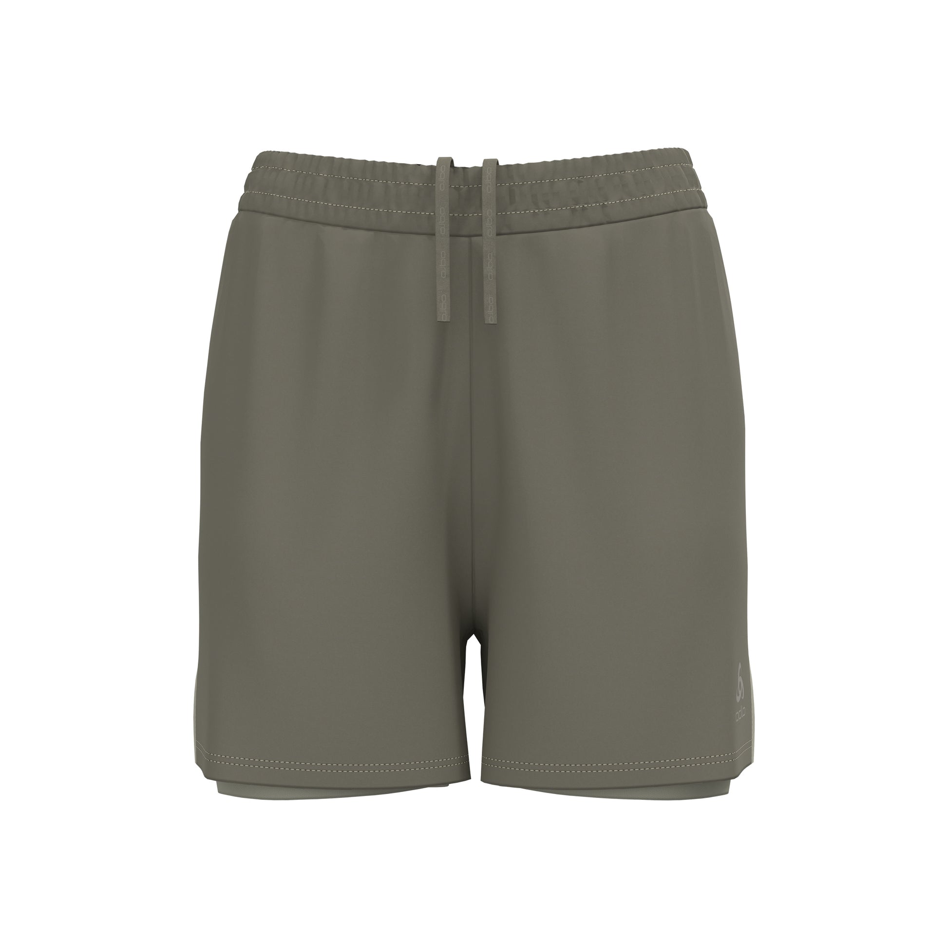 Odlo Essential 4in 2in1 Pantalones Cortos Mujeres-Caqui
