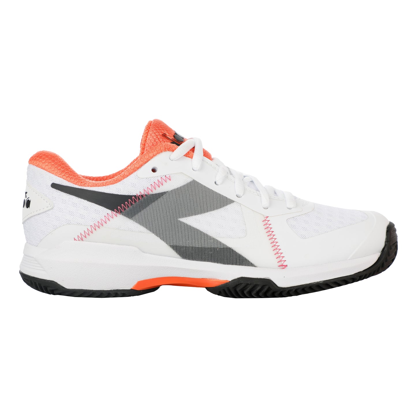 Diadora Trofeo Zapatilla tierra batida Mujeres - blanco, naranja