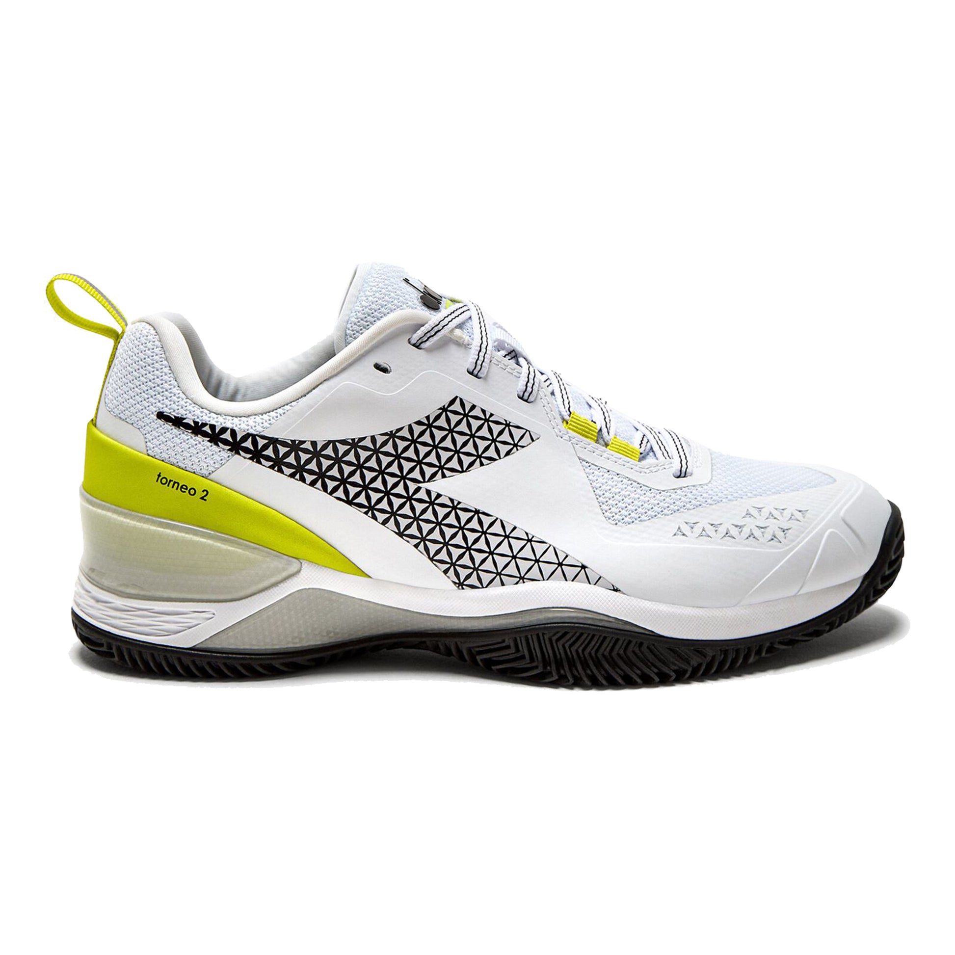Diadora Blushield Torneo 2 Zapatilla tierra batida Mujeres - blanco, azul oscuro