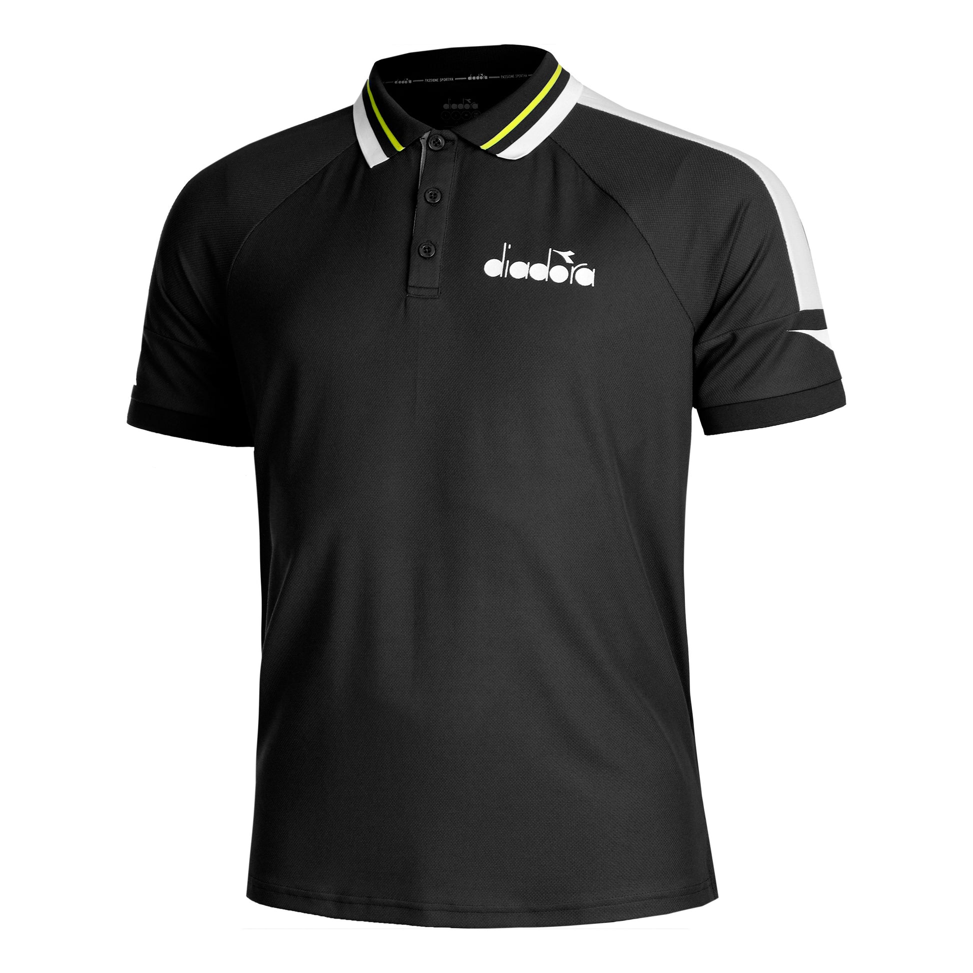 Diadora Icon Polo Hombres - negro,
