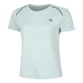 L. Camiseta De Manga Corta Mujeres-Azul Claro