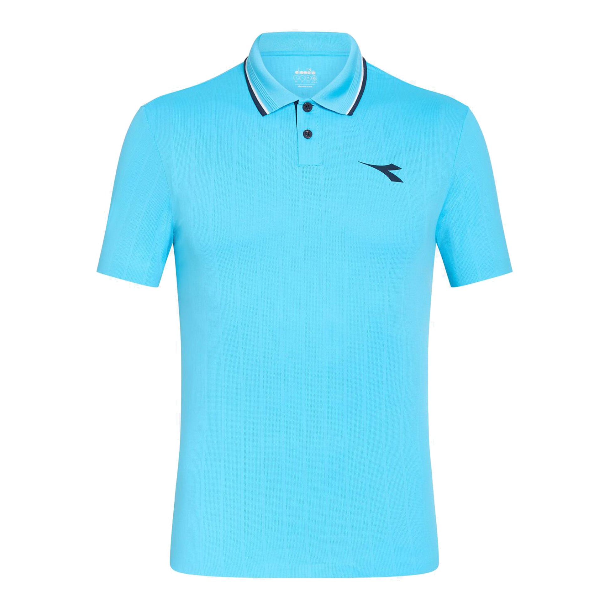 Diadora Icon Polo Hombres-Azul Claro