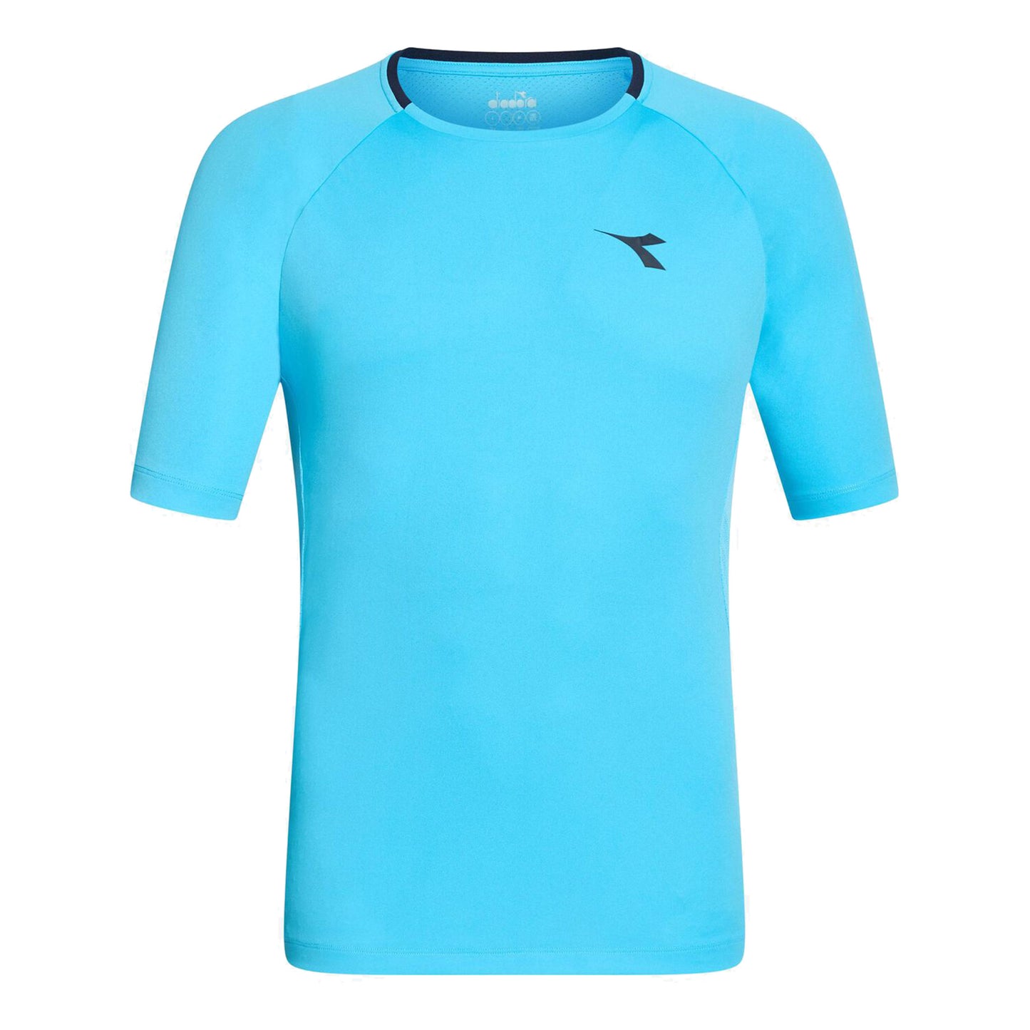 Diadora Camiseta De Manga Corta Hombres-Azul Claro