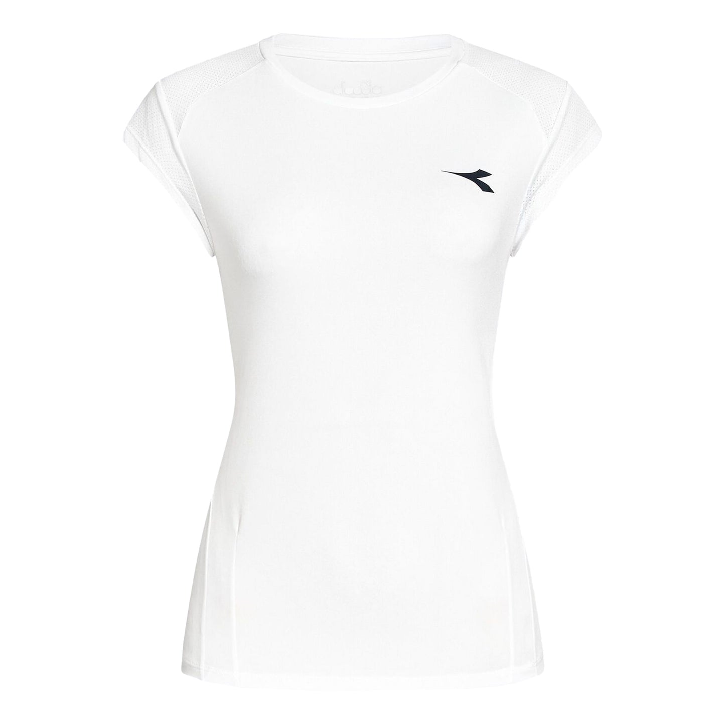 Diadora L. Camiseta De Manga Corta Mujeres-Blanco