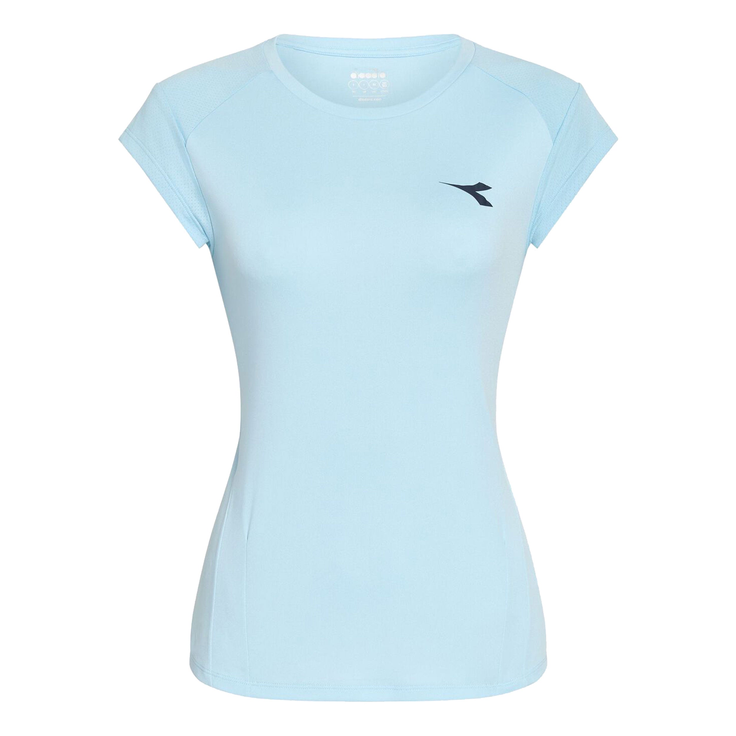 Diadora L. Camiseta De Manga Corta Mujeres-Azul Claro