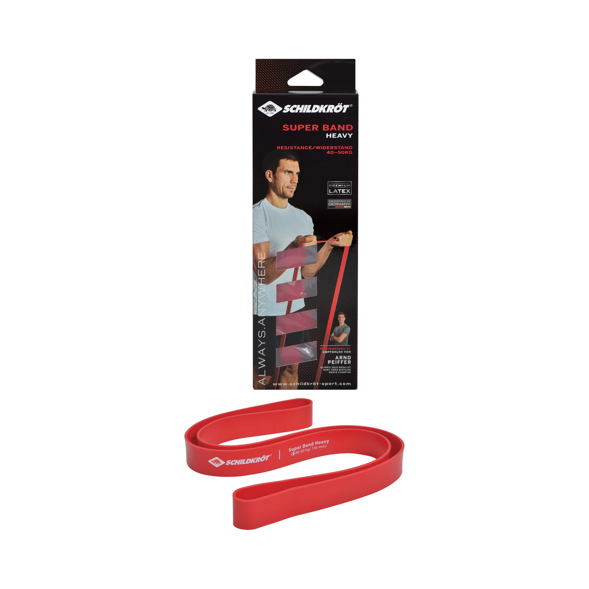 Schildkröt Fitness Super Band Heavy Bandas De Resistencia-Rojo
