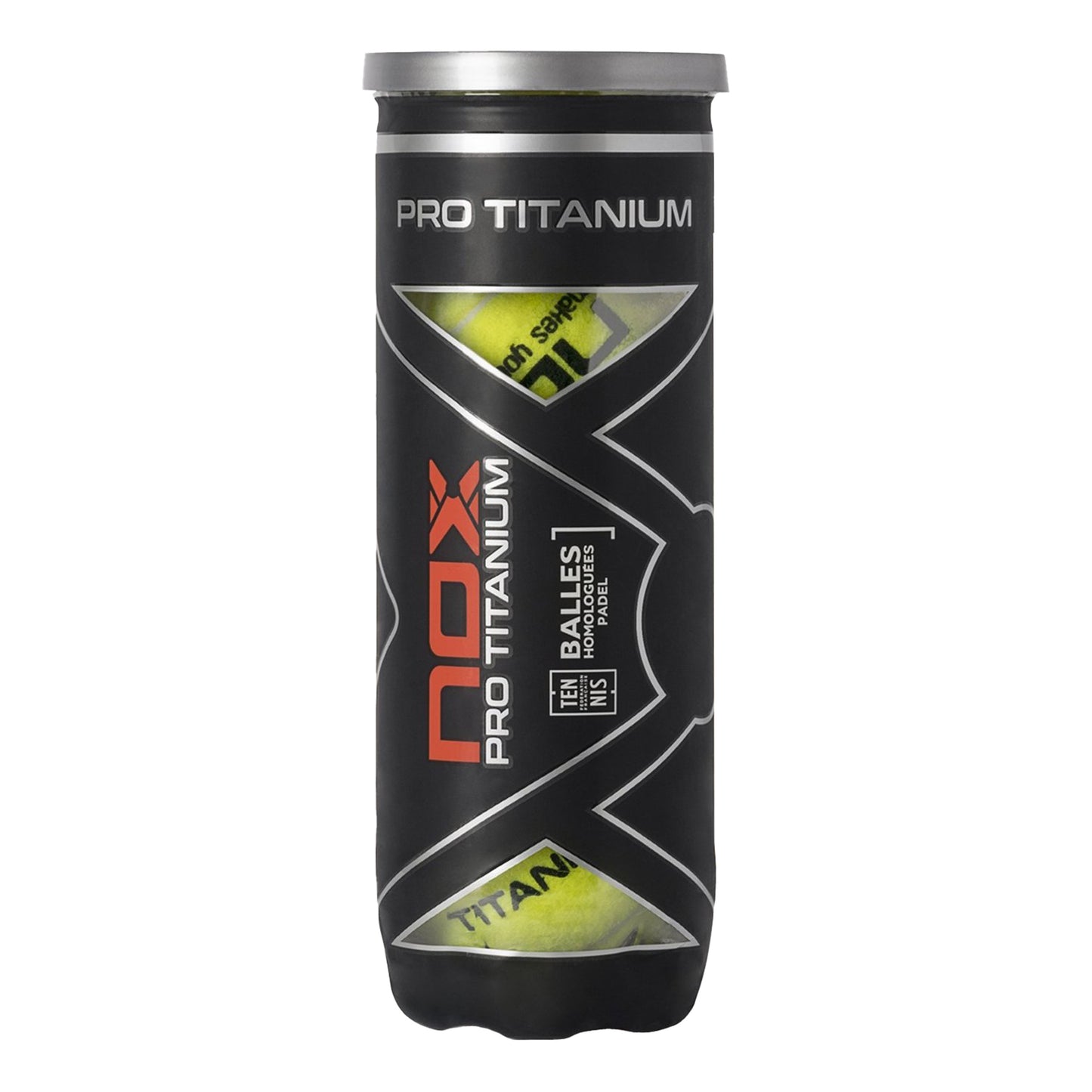 NOX Pro Titanium Bote De 3 Pelotas