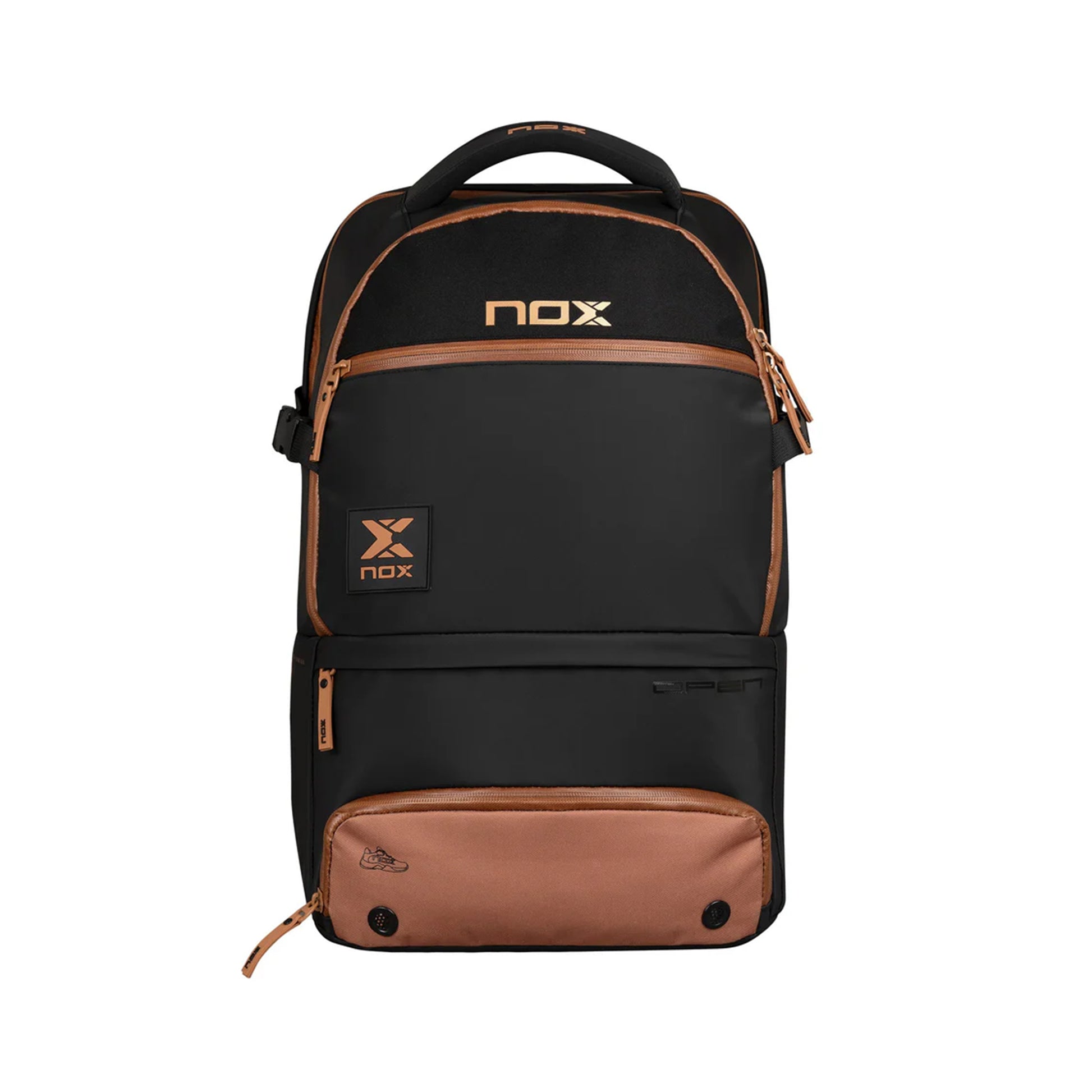 NOX Open Series Mochila-Negro,Bronce