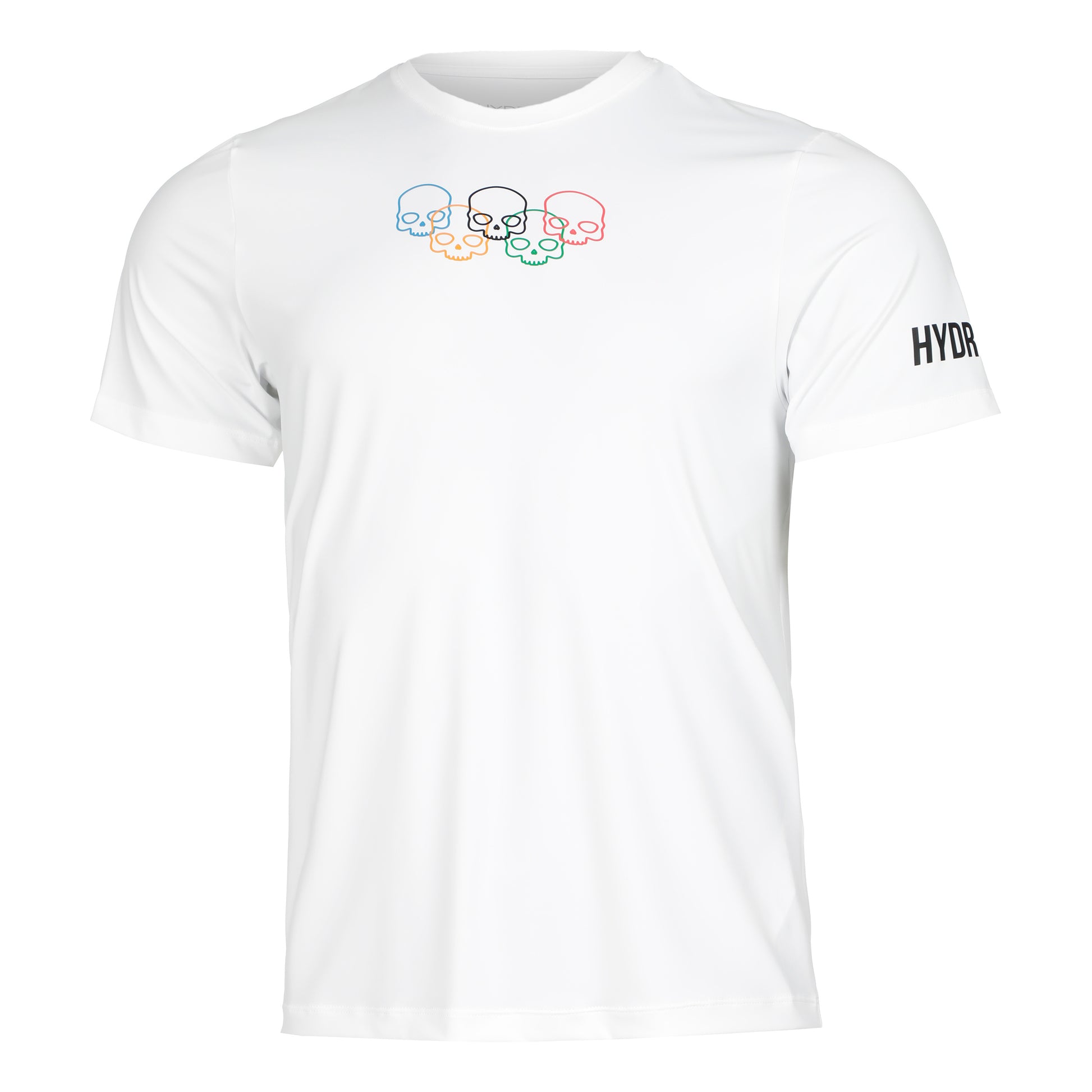 Hydrogen Olympic Skull Tech Camiseta de manga corta Hombres - blanco, multicolor
