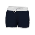 Tech Shorts Mujeres - azul oscuro, blanco