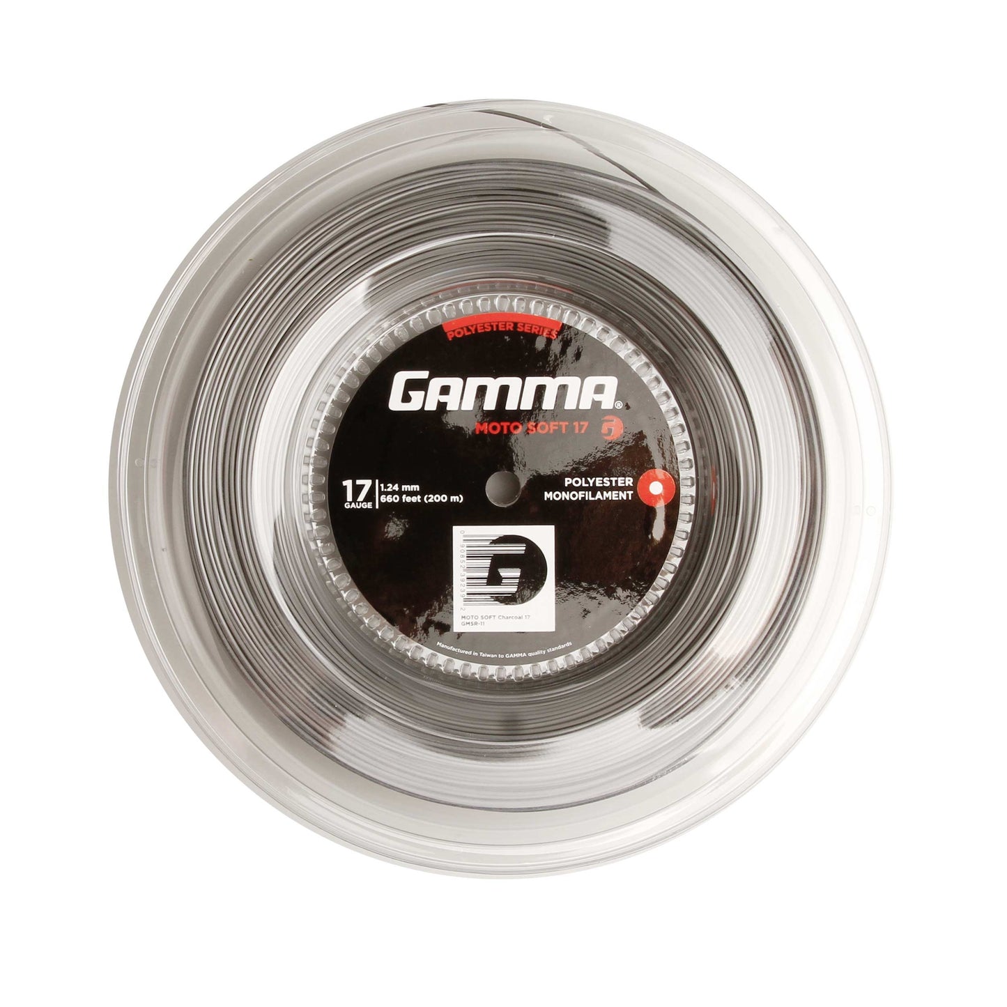 Gamma Moto Soft Charcoal Bobinas De Cordaje 200m-Gris