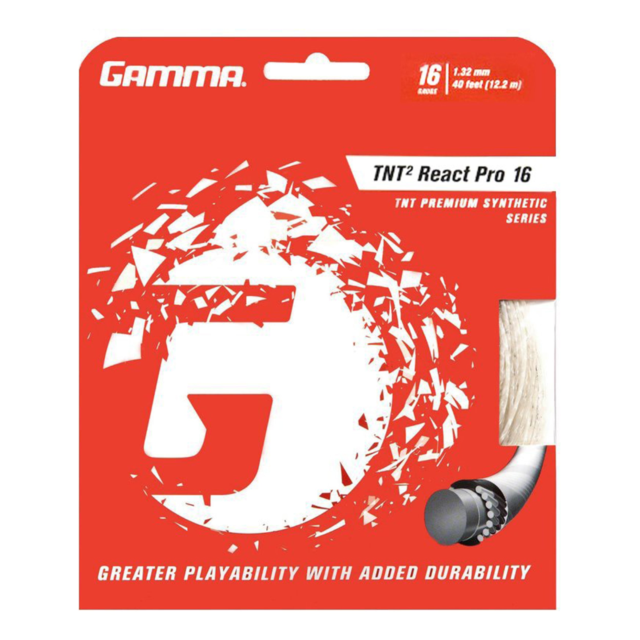 Gamma TNT² React Pro Sets Individuales 12,2m-Blanco