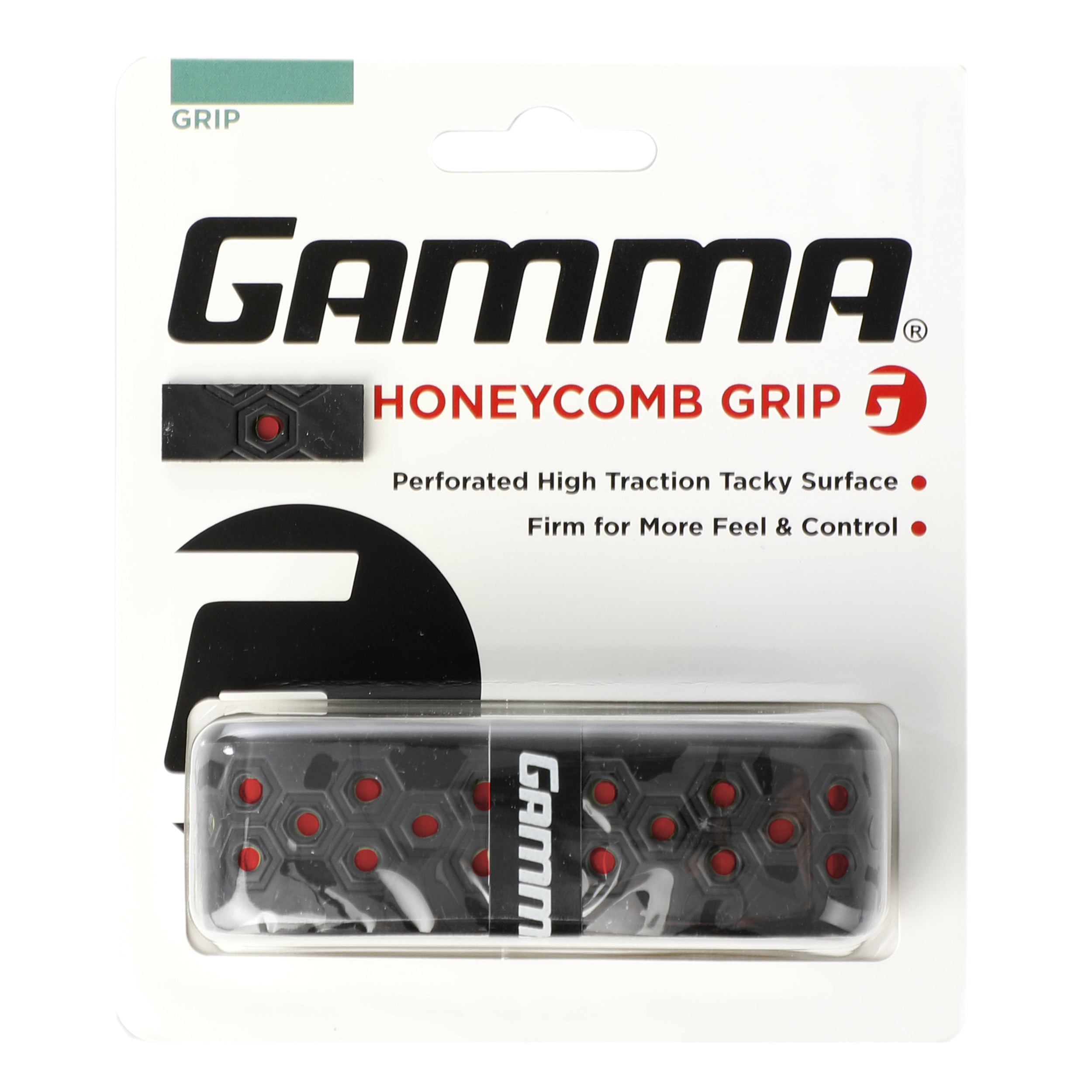 Gamma Honeycomb Cushion Grip Pack De 1-Negro,Rojo