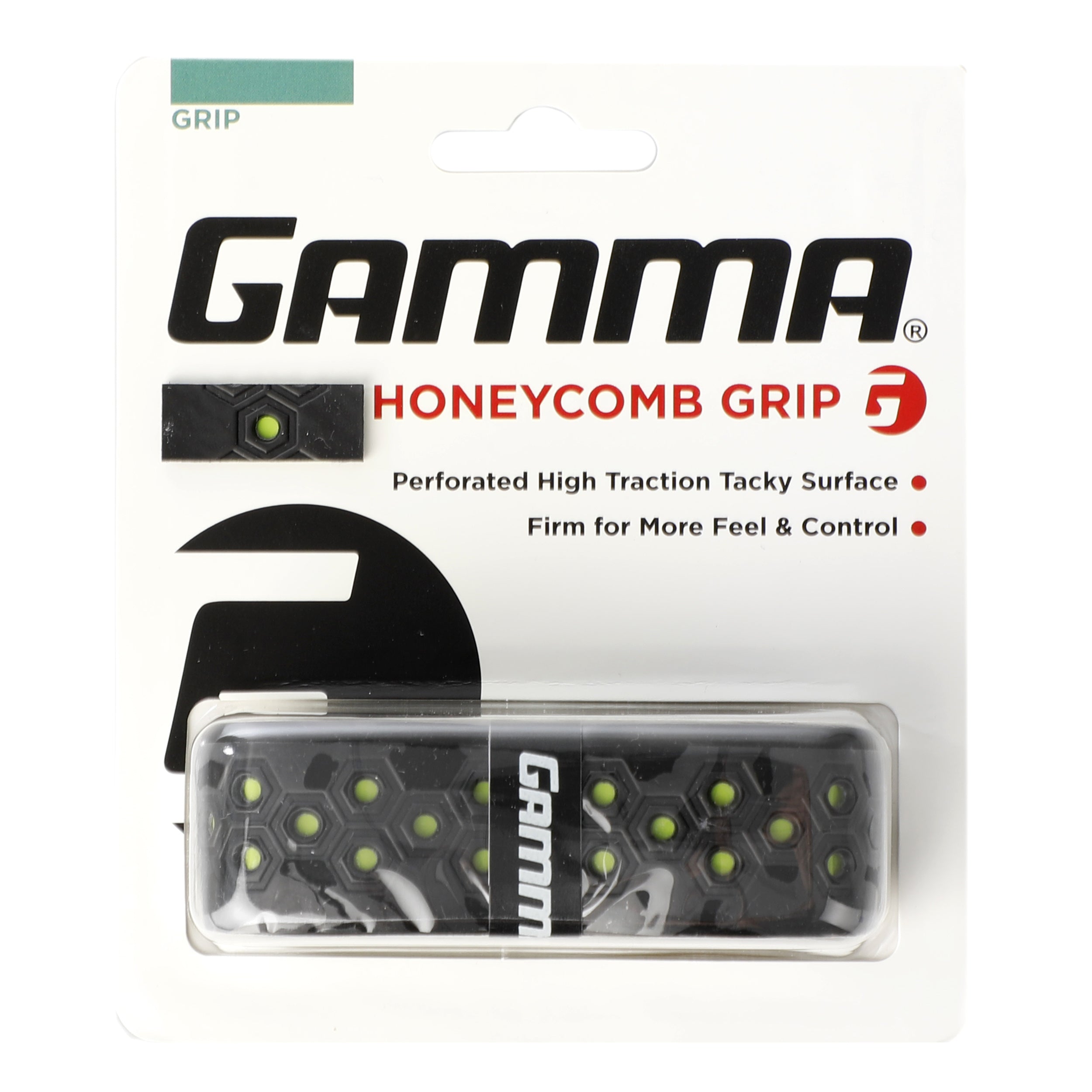 Gamma Honeycomb Cushion Grip Pack De 1-Negro,Verde
