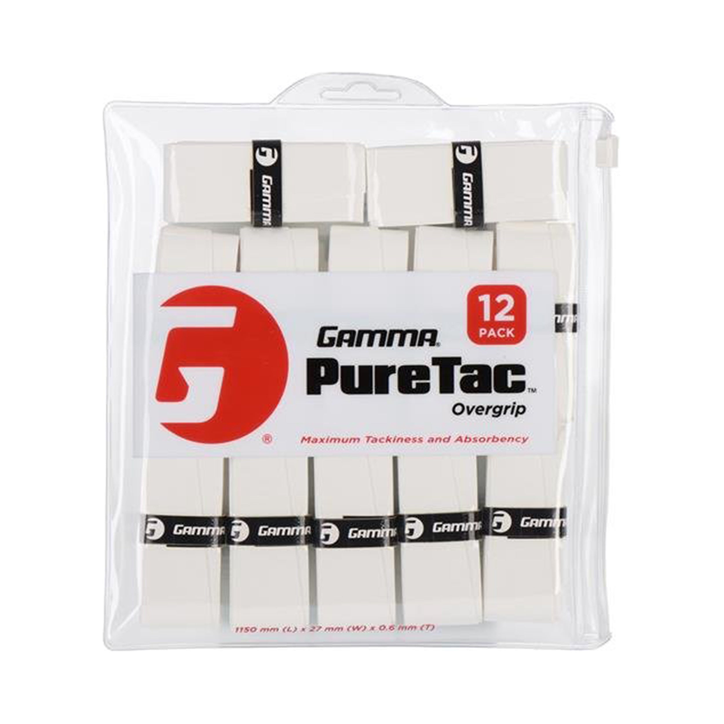 Gamma Pure Tac Pack De 12-Blanco