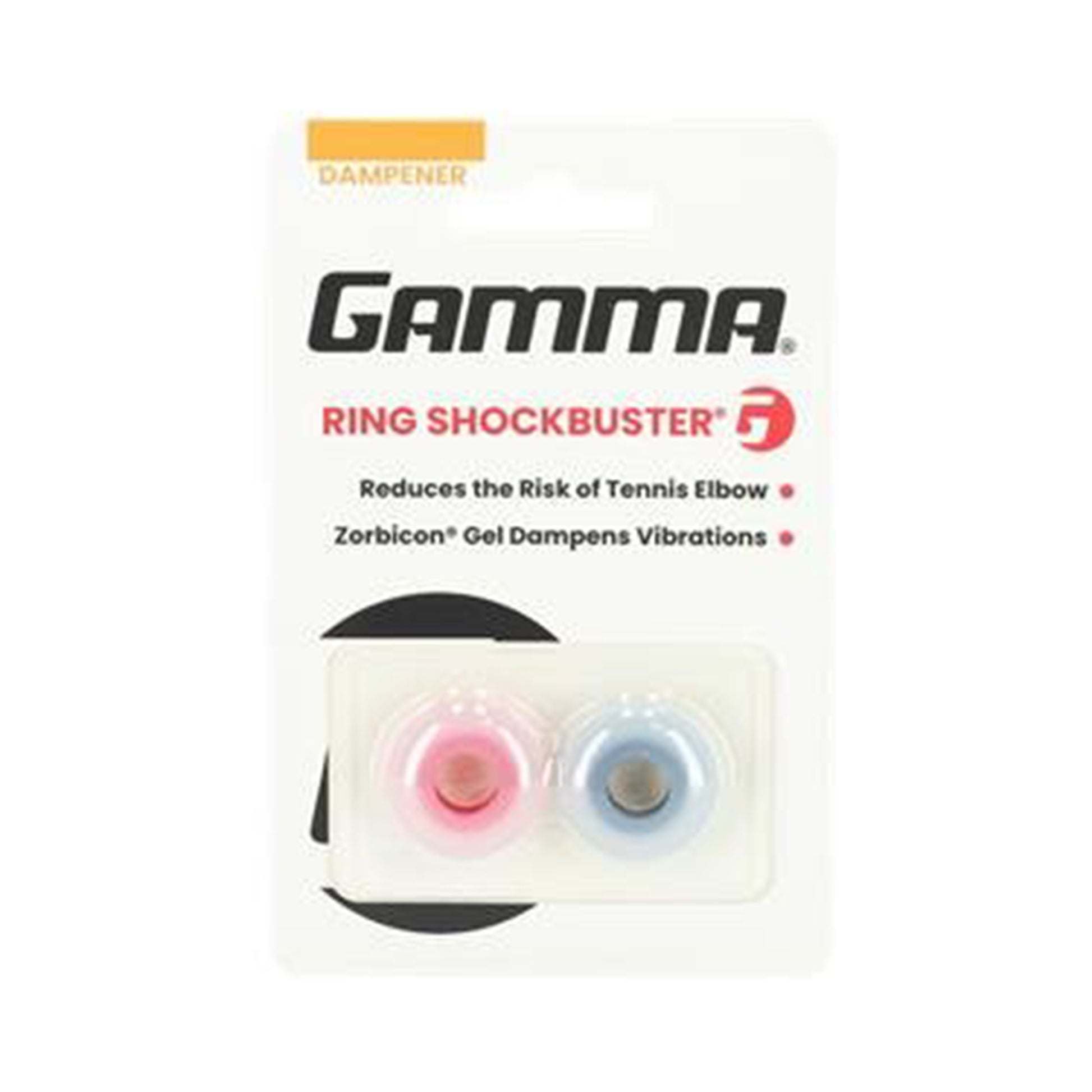 Gamma Ring Shockbuster Antivibradores-Rojo,Negro