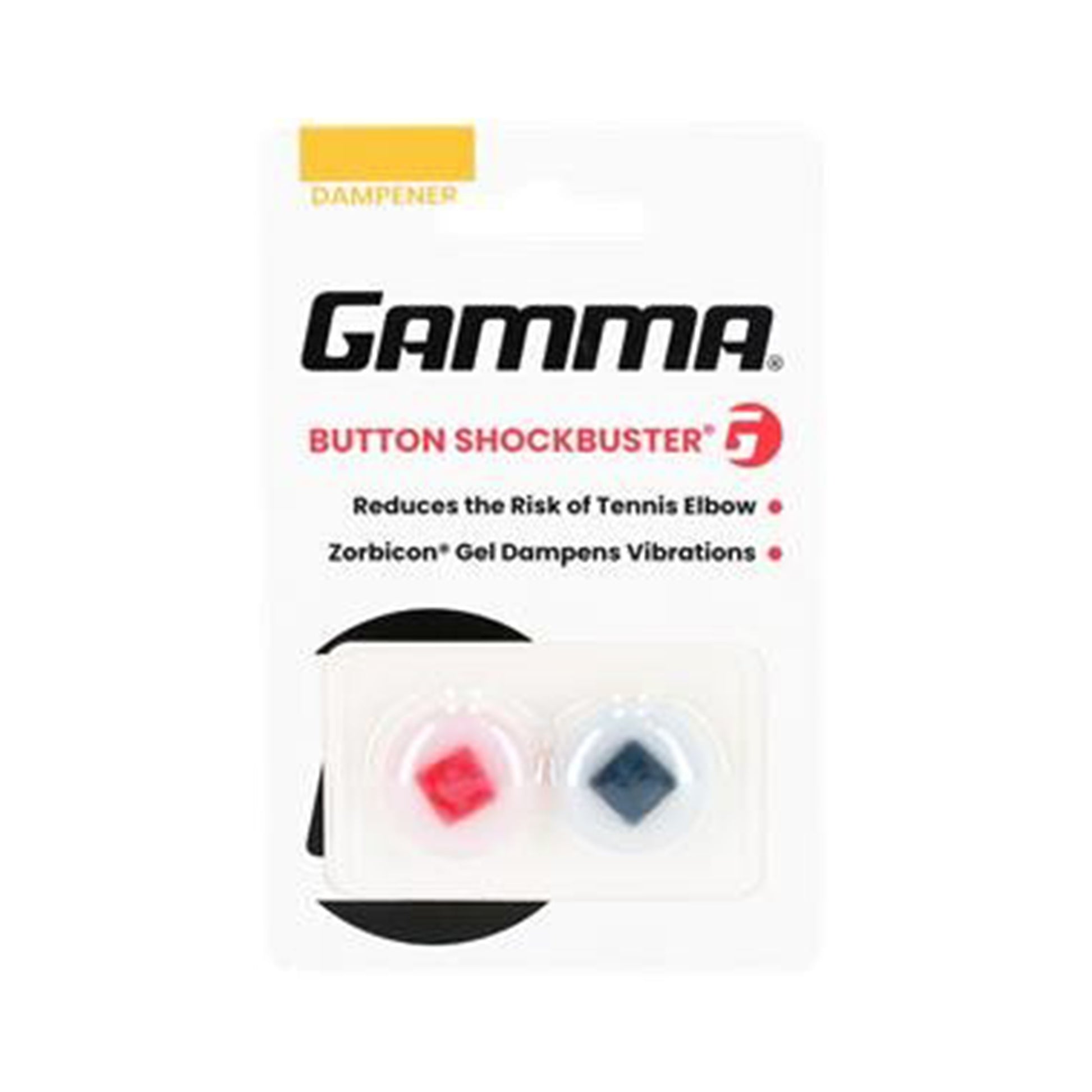 Gamma Button Shockbuster Antivibradores-Rojo,Negro